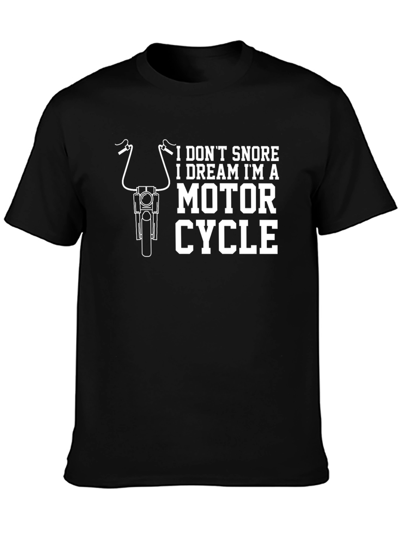 Black Motorcycle Dream T-Shirt - Funny Biker Tee view 3