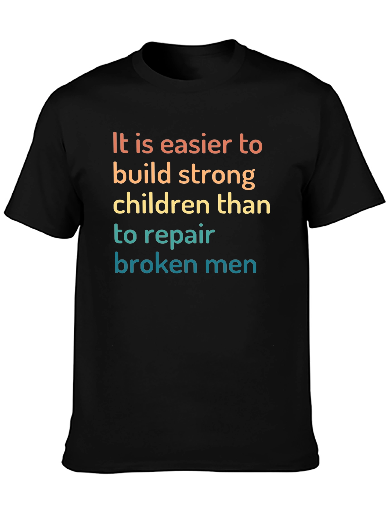 Black Inspirational Saying Graphic Tee view 3