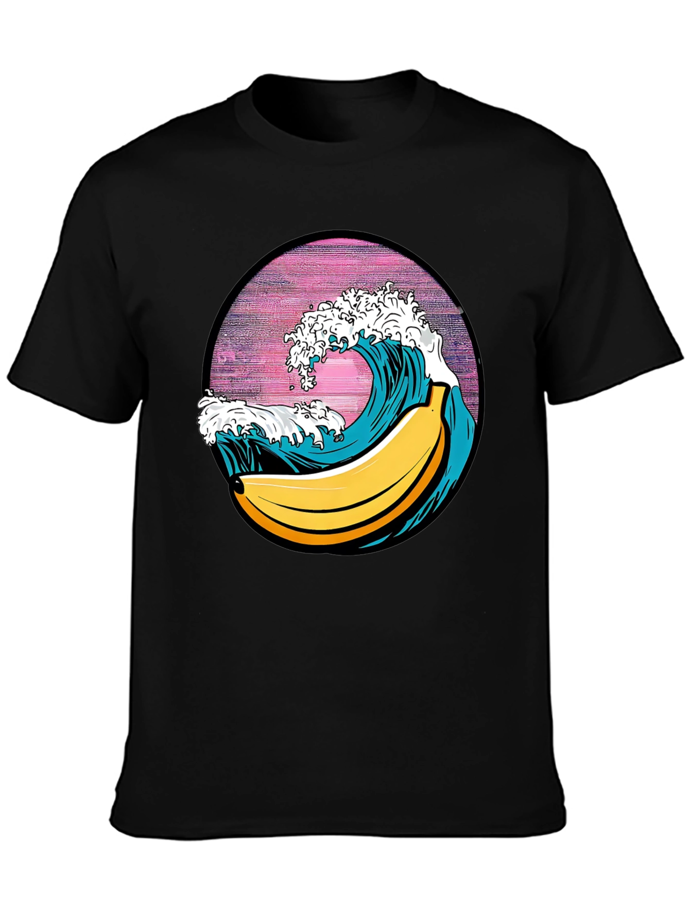 Black Banana Wave Graphic Tee - Surf's Up! view 3