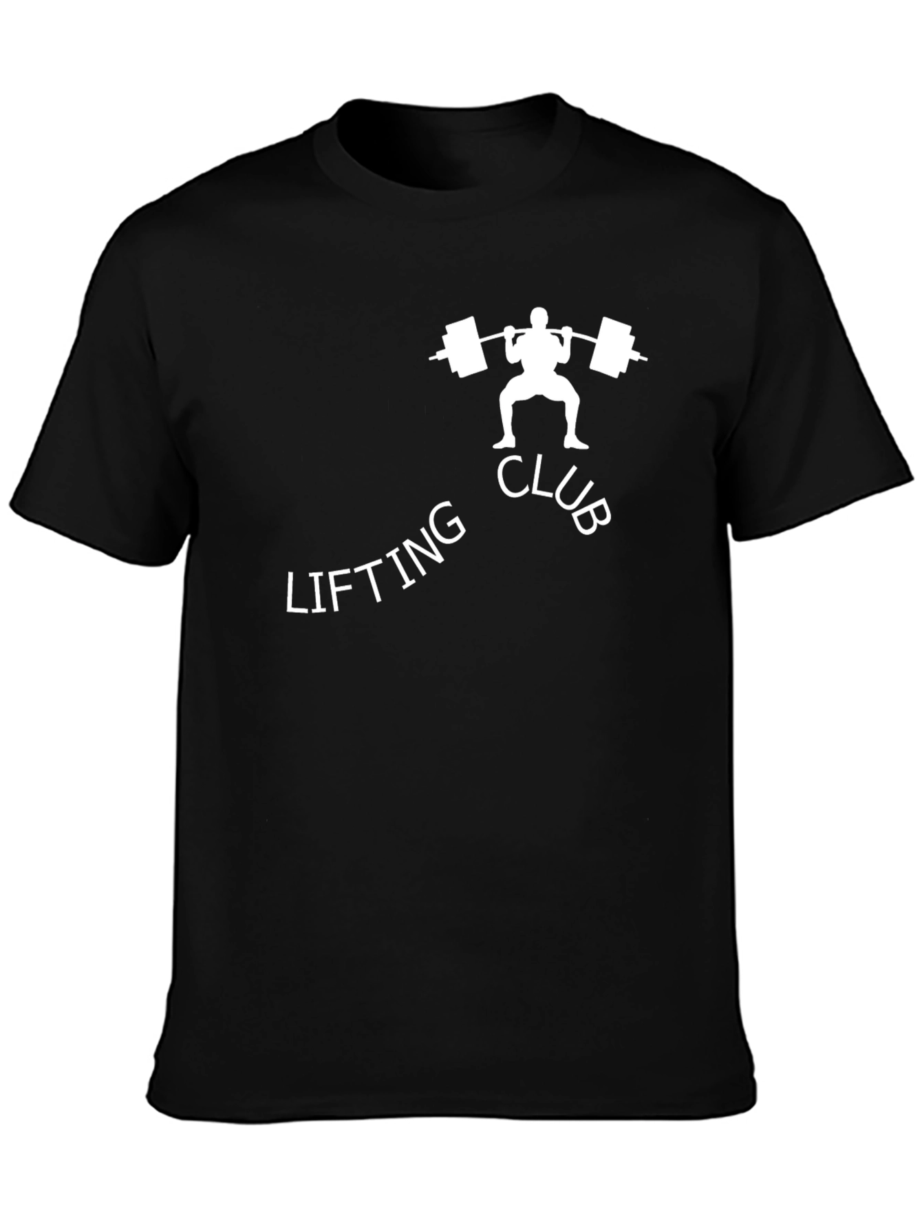 Black Lifting Club Graphic Tee - Gym & Workout Shirt view 3