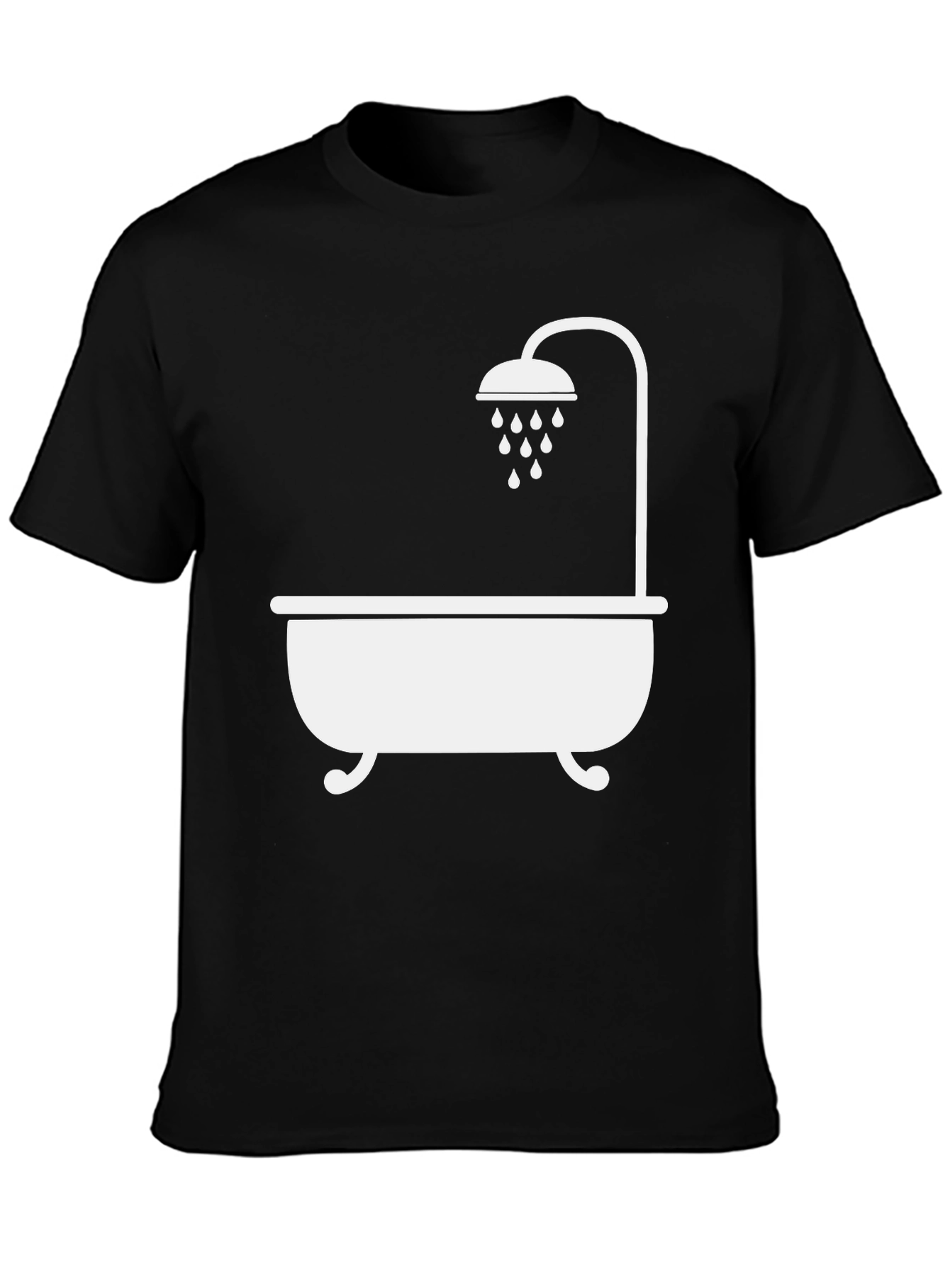 Bathtub & Shower Graphic Tee - Unique Bathroom Humor Shirt - 3