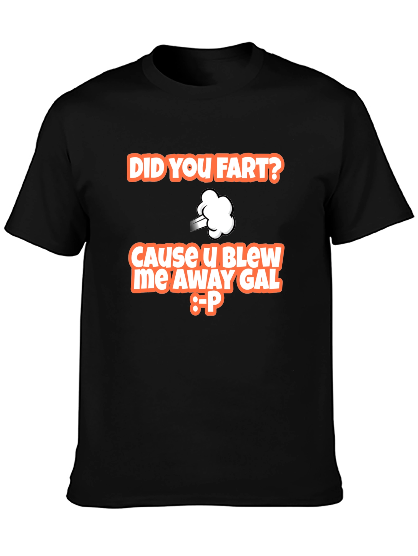 Black Did You Fart T-Shirt Funny Graphic Tee view 3