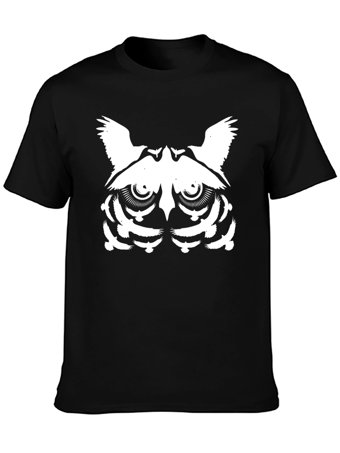 Black Owl Graphic Tee - Black view 3