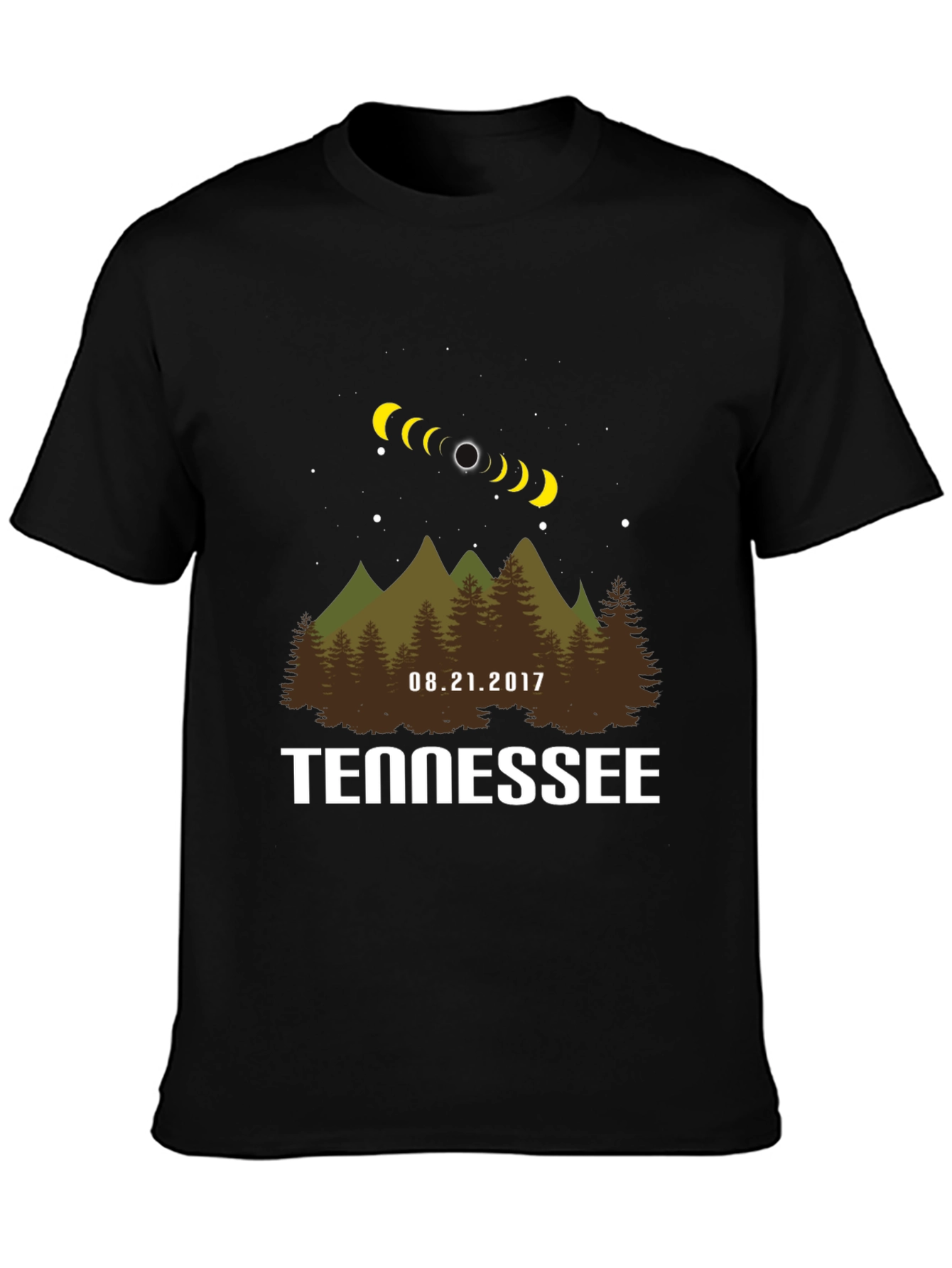 Black Tennessee Eclipse T-Shirt - August 21, 2017 view 3