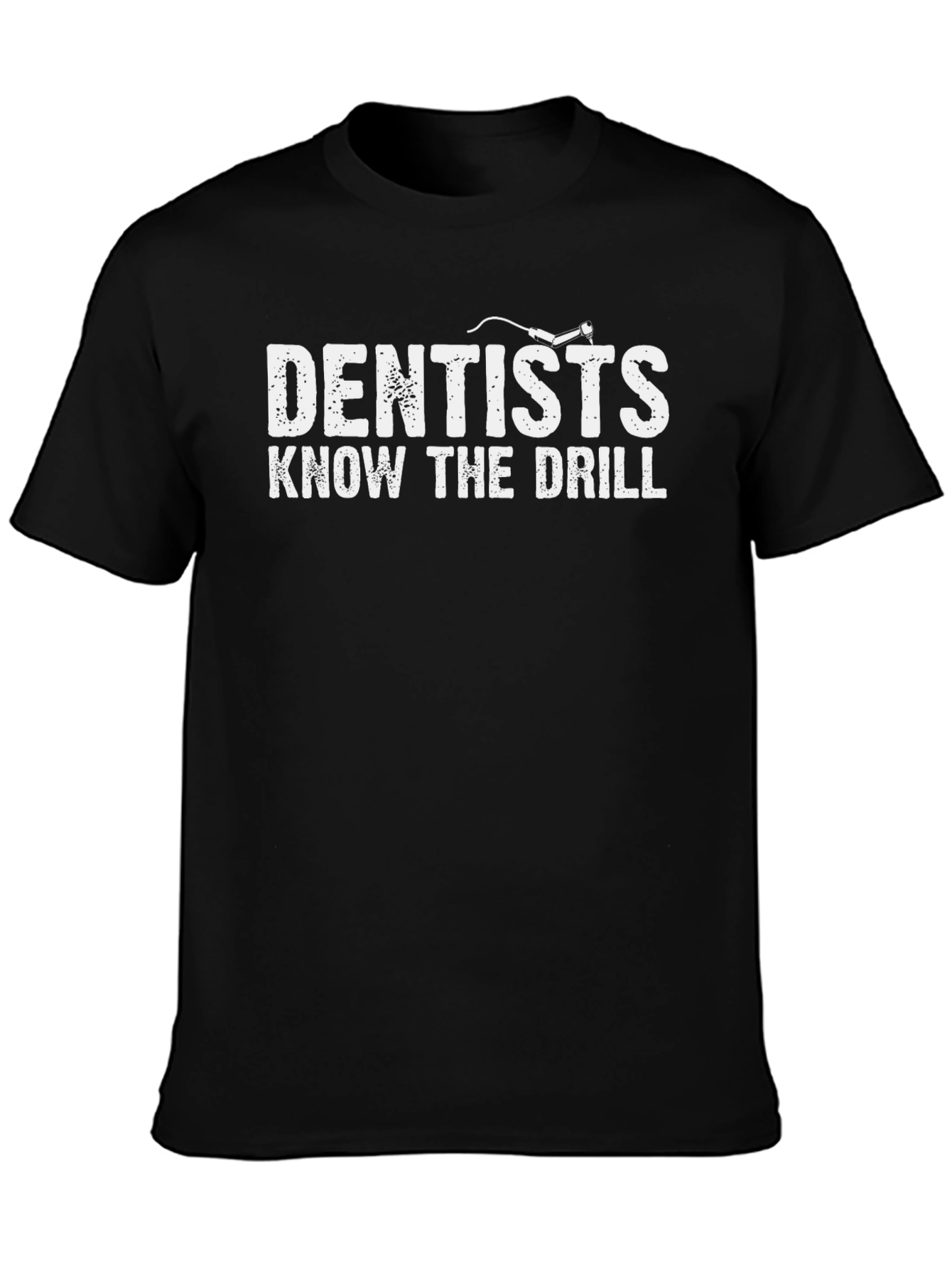Black Dentists Know The Drill Graphic Tee - Black view 3