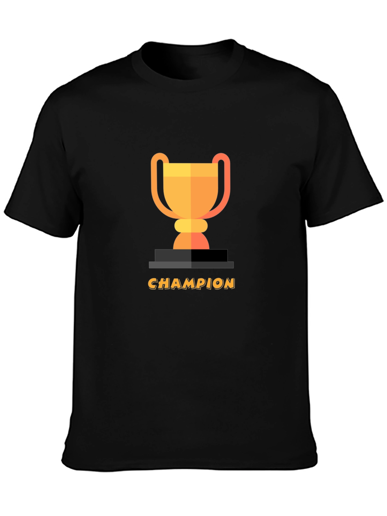 Black Champion Trophy Graphic Black T-Shirt view 3