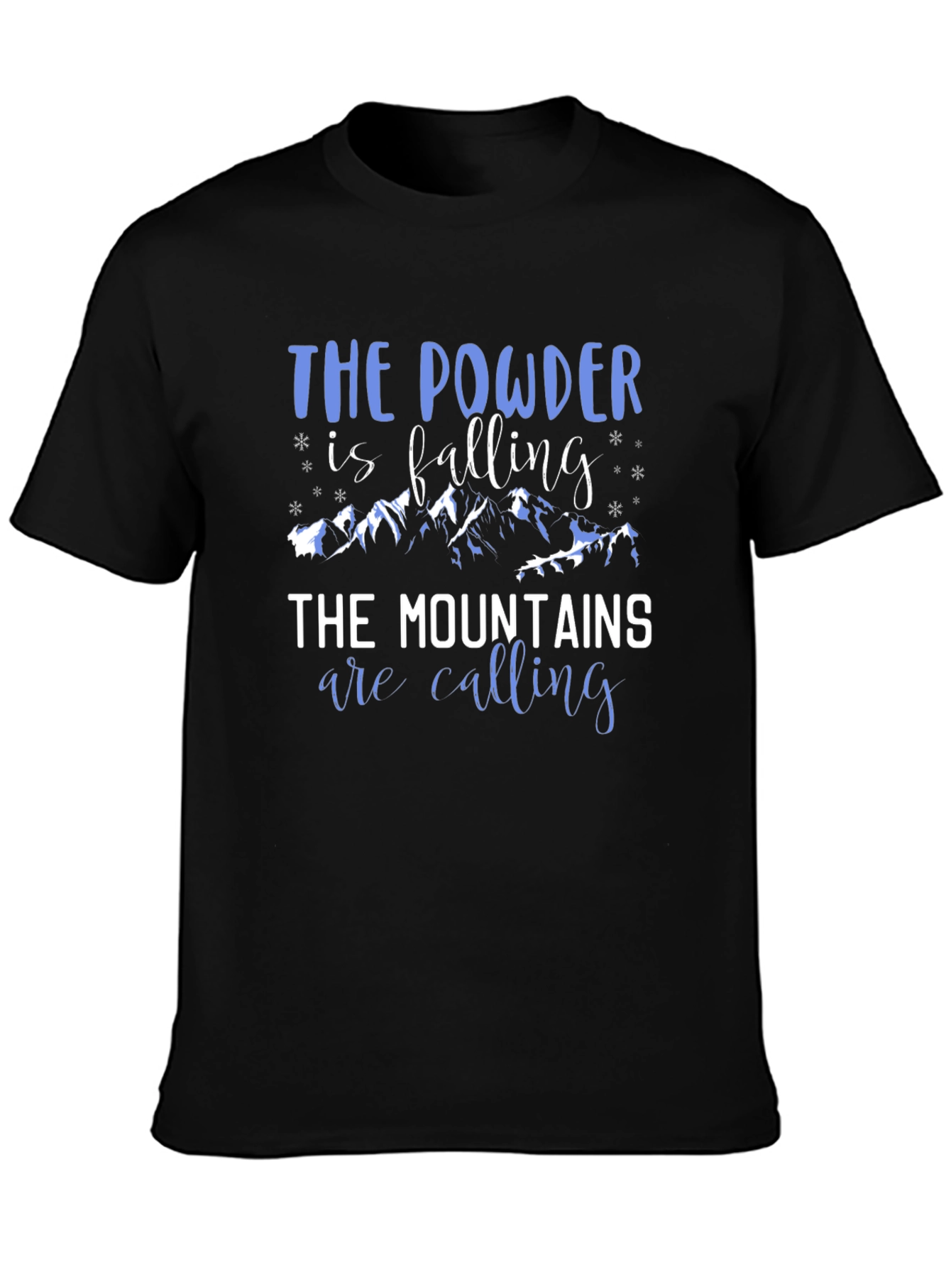 Black Powder & Mountains Black Graphic Tee view 3