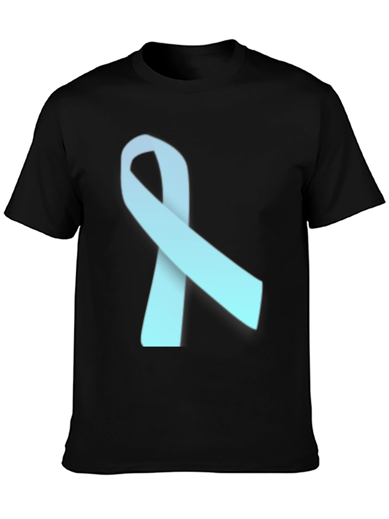 Black Awareness Ribbon T-Shirt - Soft Cotton Blend view 3