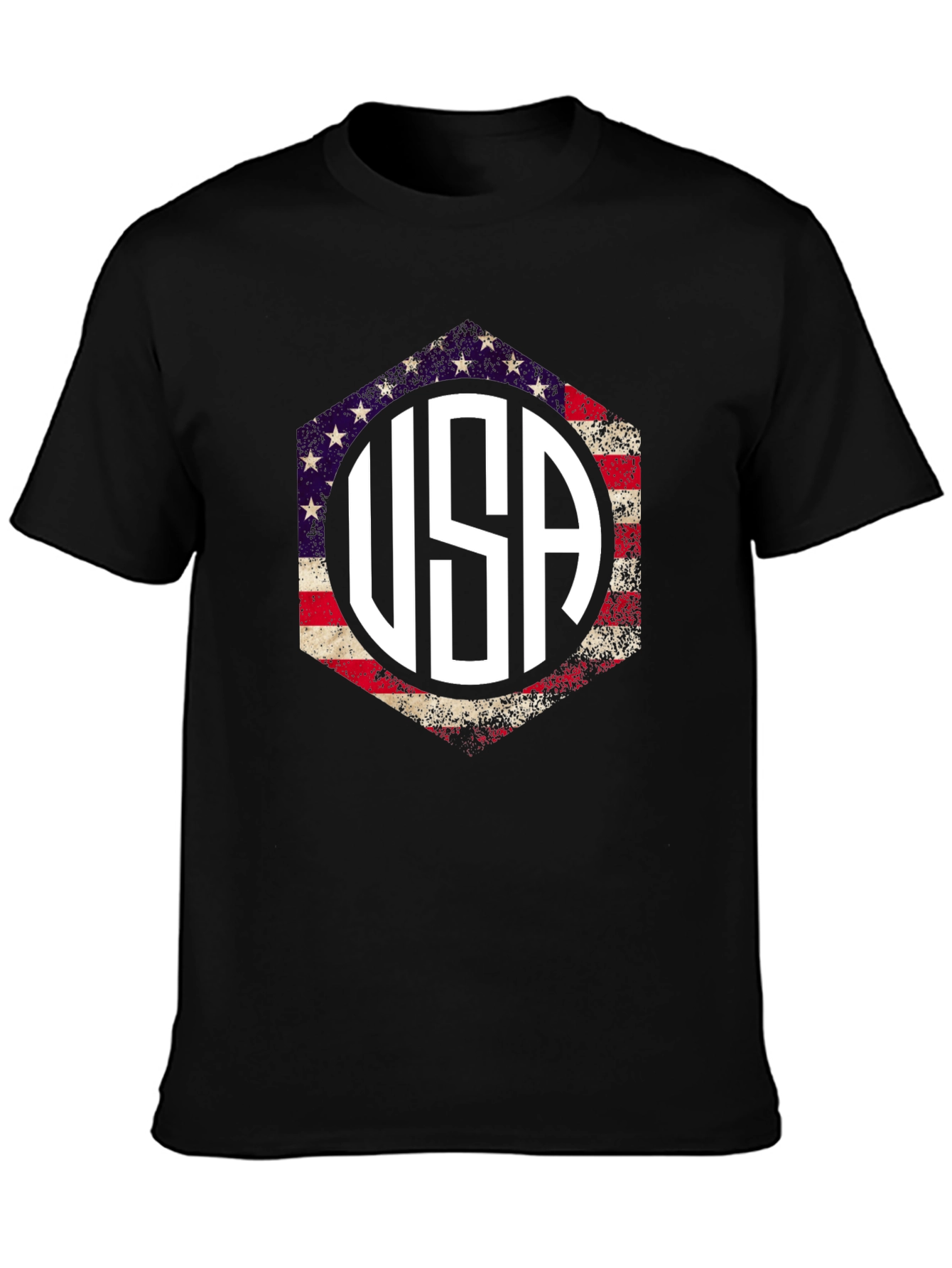 USA Patriotic T-Shirt, American Flag Graphic Tee - 3