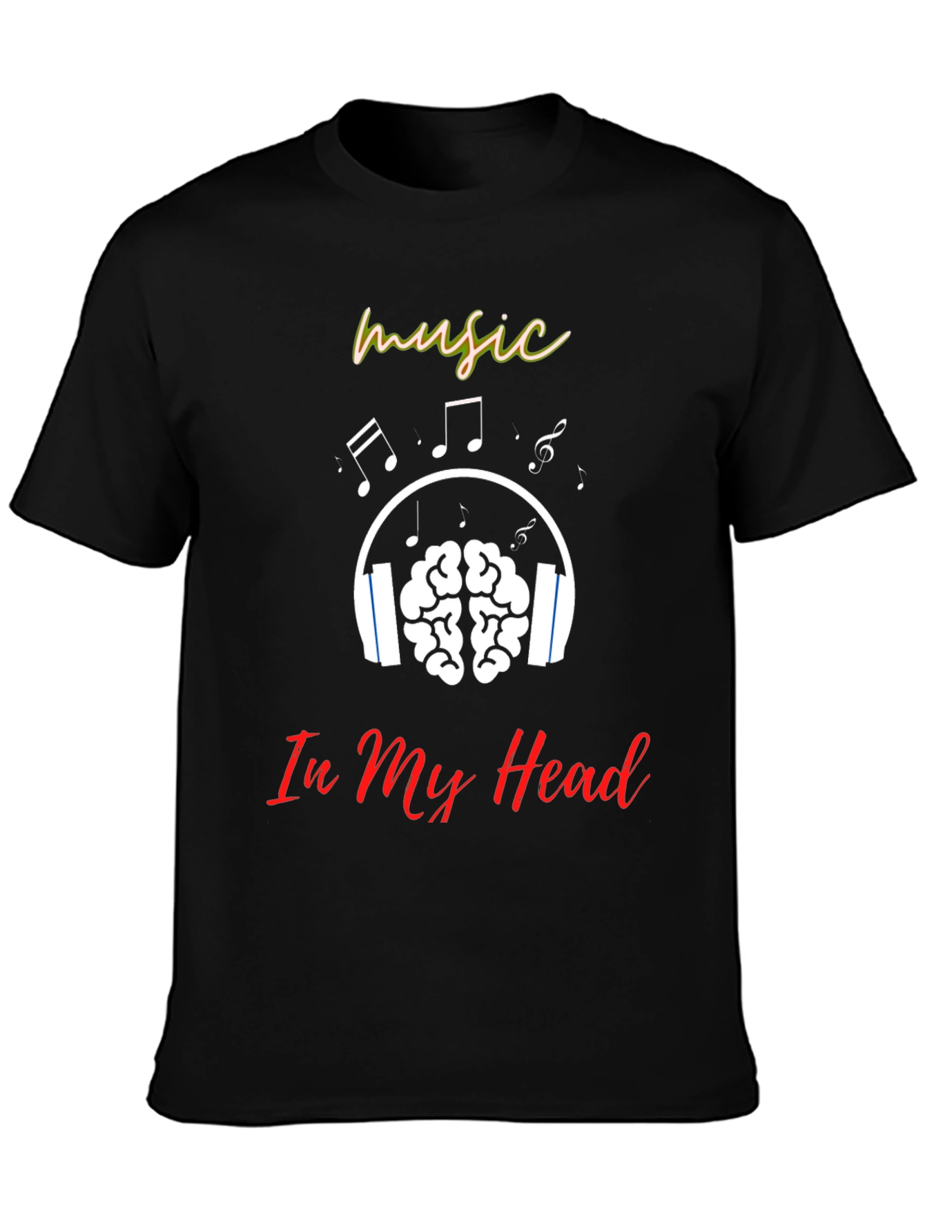 Black Music In My Head T-Shirt view 3