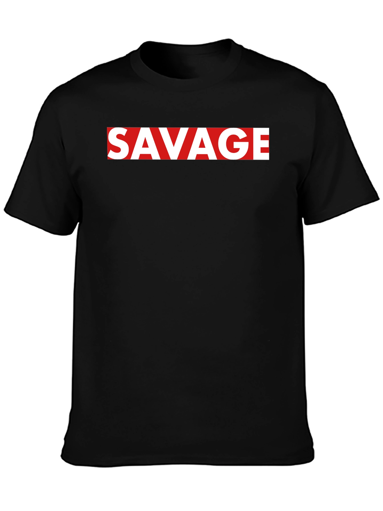 Black Savage Graphic Tee - Modern Streetwear view 3