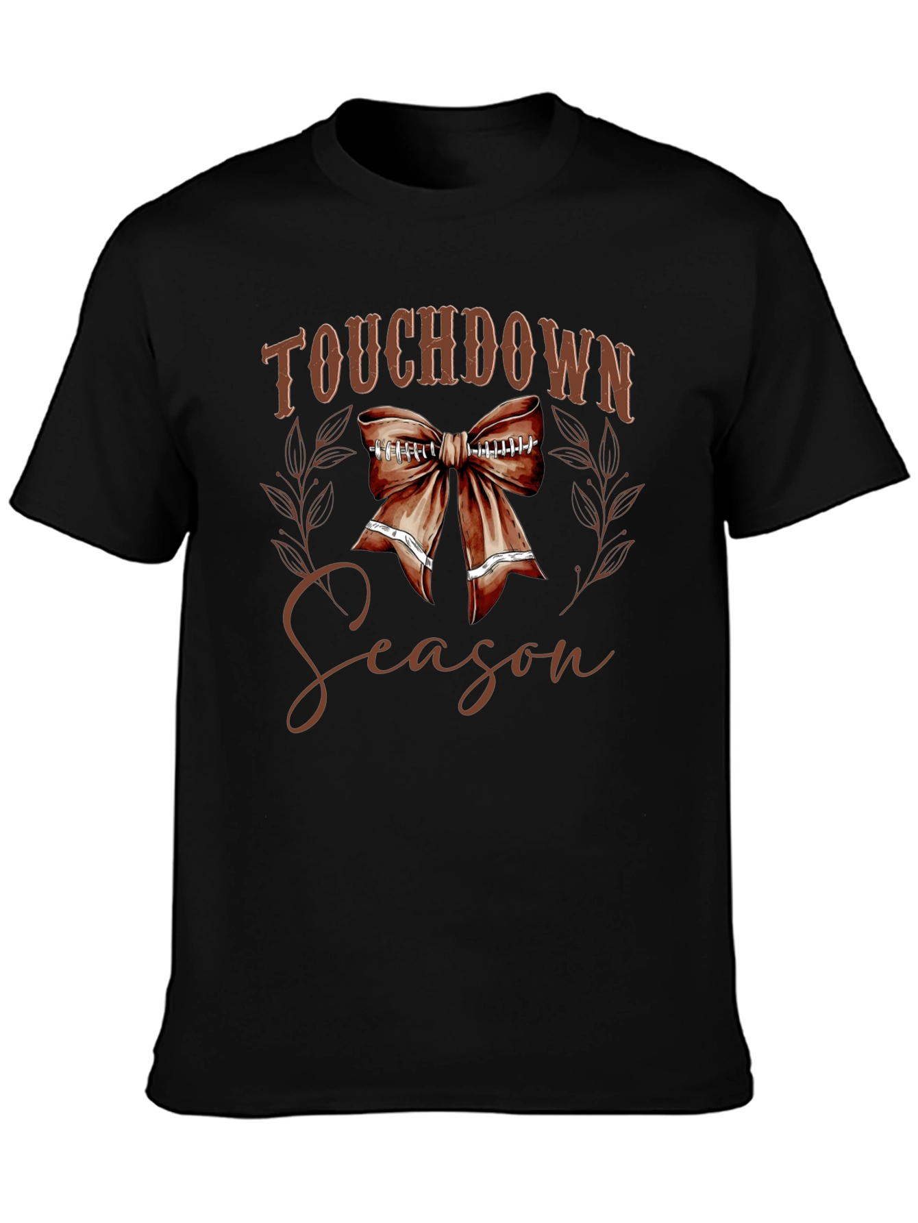 Touchdown Season Football Bow T-Shirt - 3