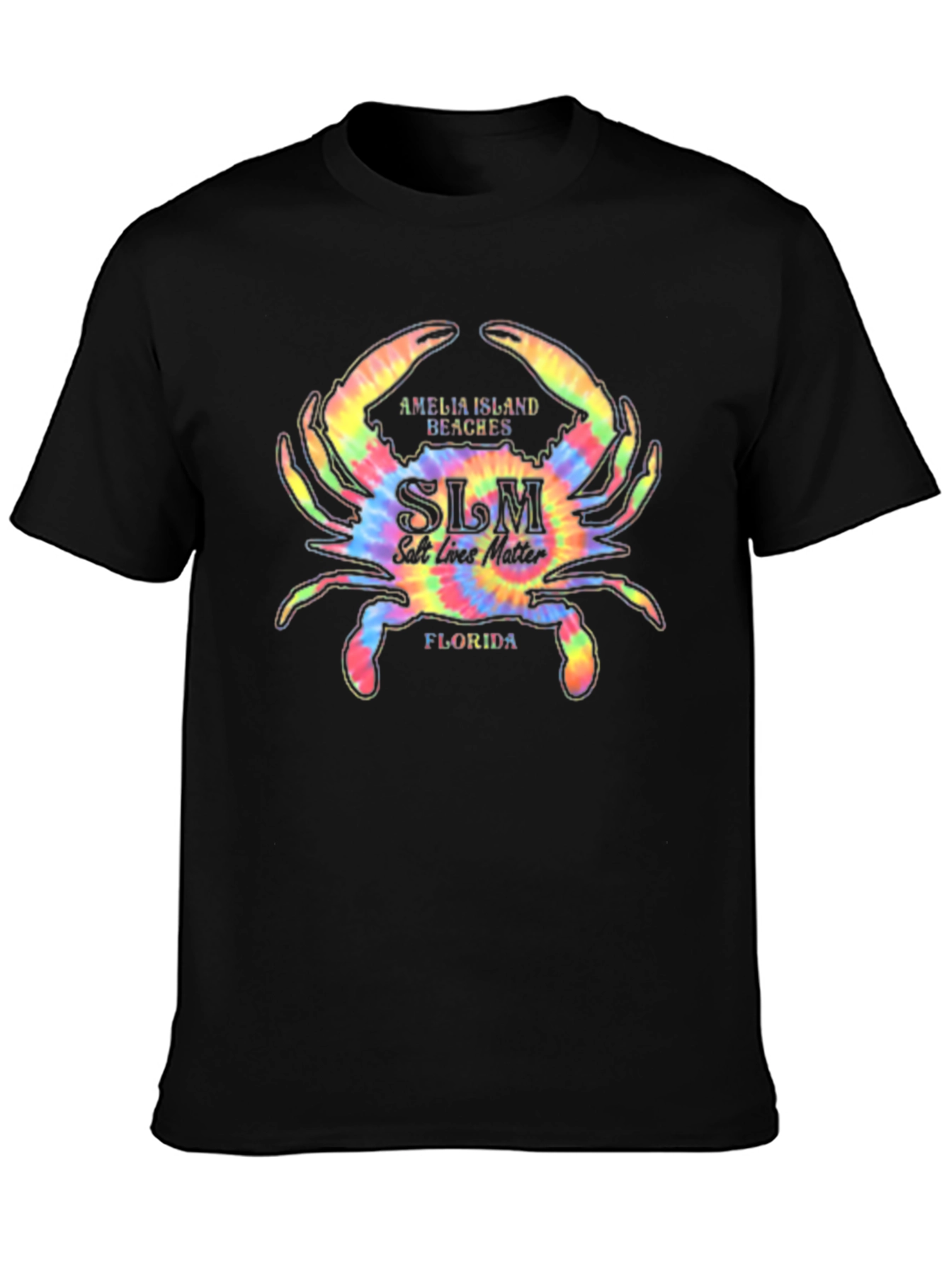 Salt Life Matter Tie Dye Crab Tee - Black - 3