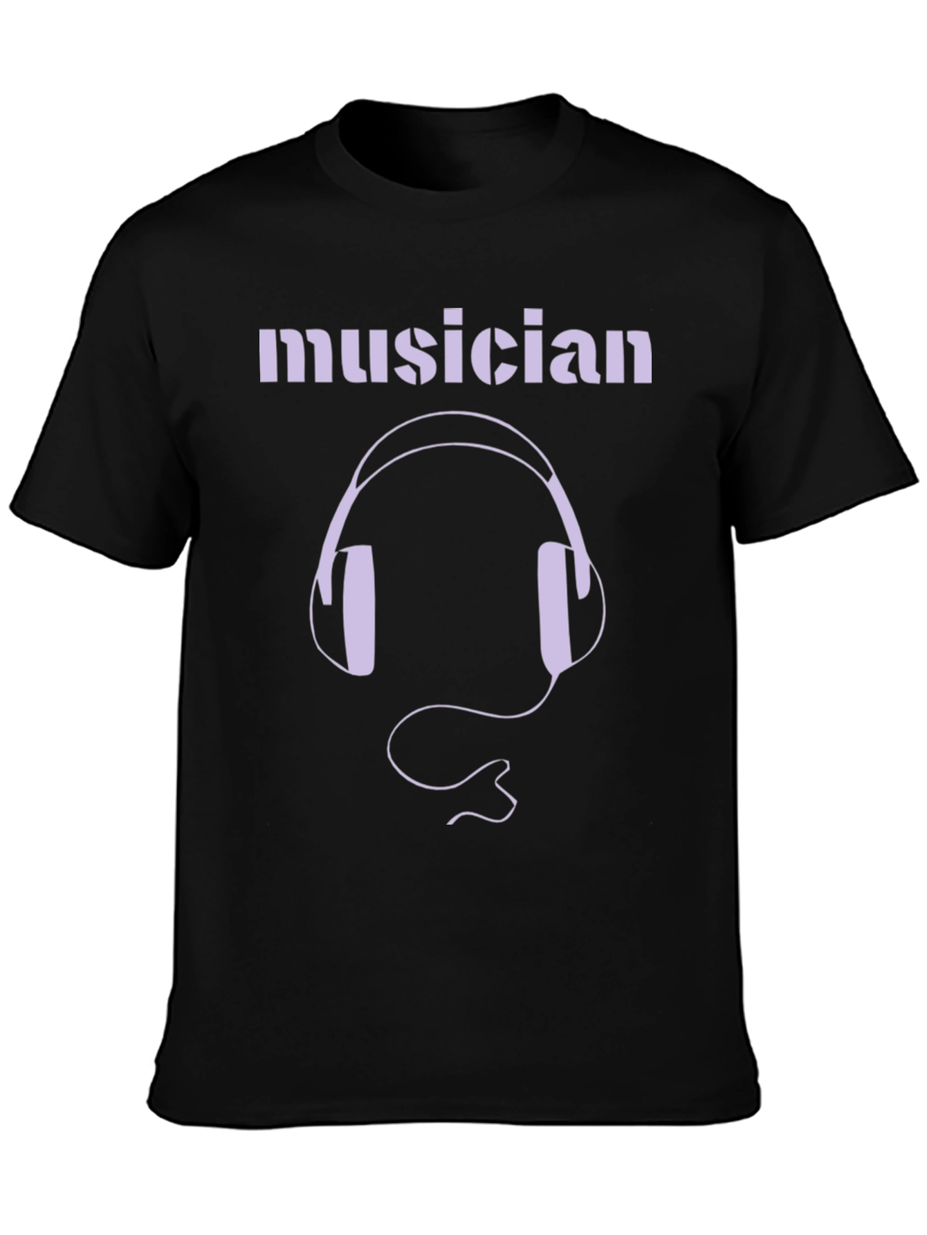 Black Musician Graphic Tee - Black view 3