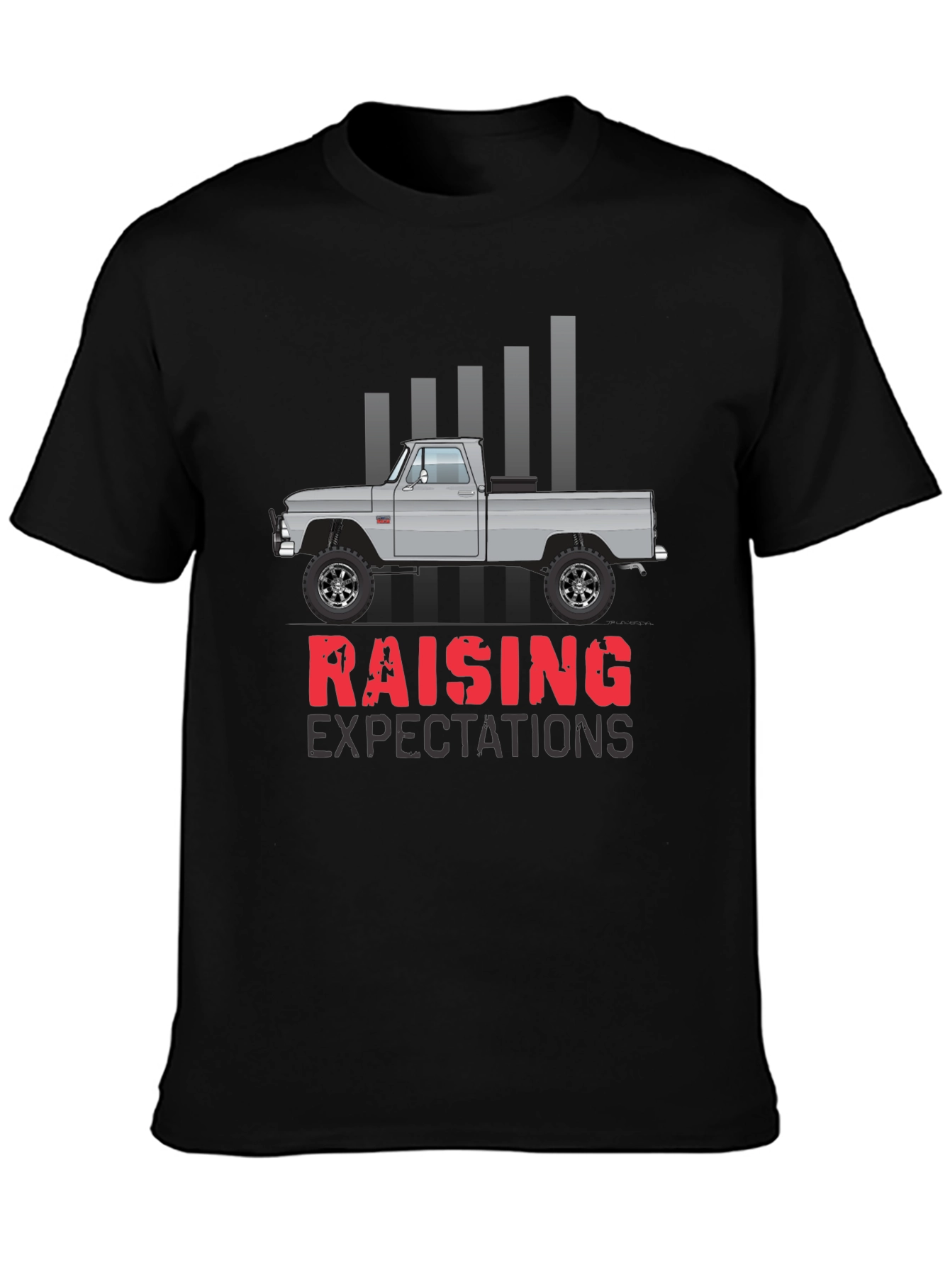 Black Raising Expectations Truck T-Shirt view 3