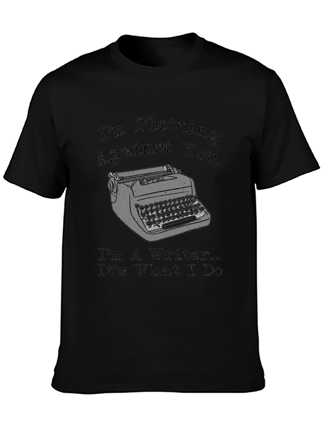 Black Writer Plotting T-Shirt view 3