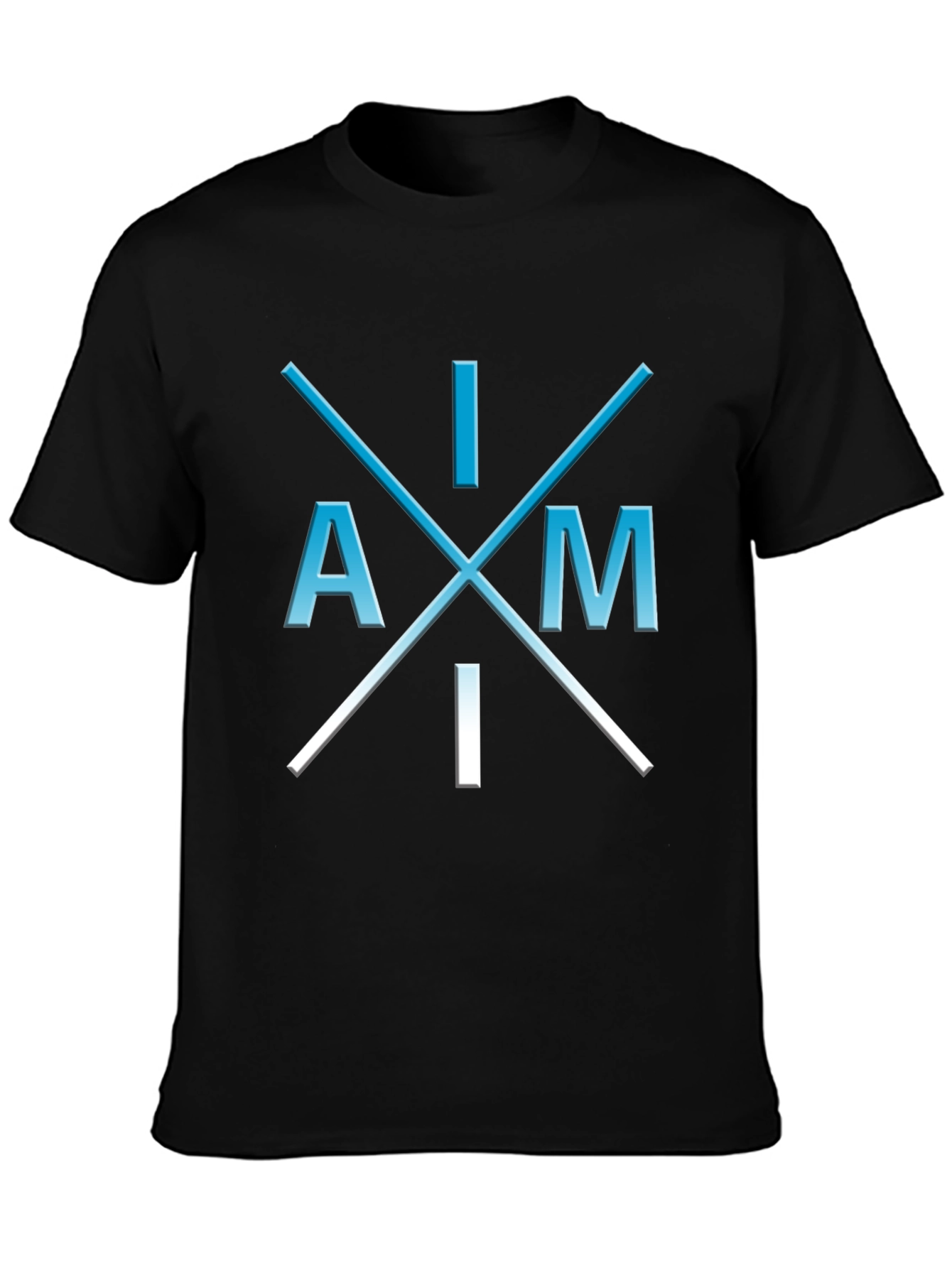 Black I Am I T-Shirt - Unique Graphic Tee view 3