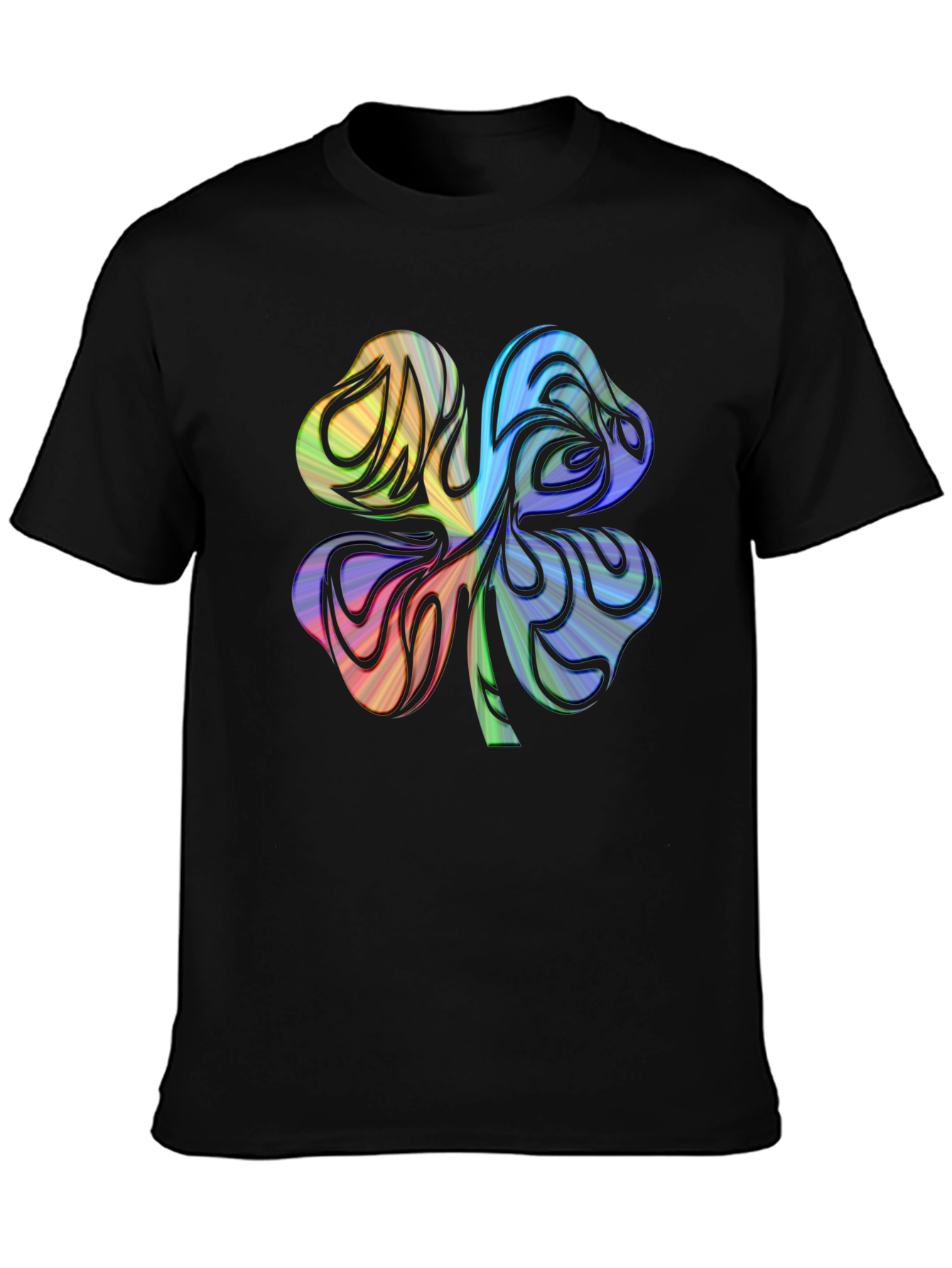 Rainbow Shamrock Graphic Tee - Unisex - 3