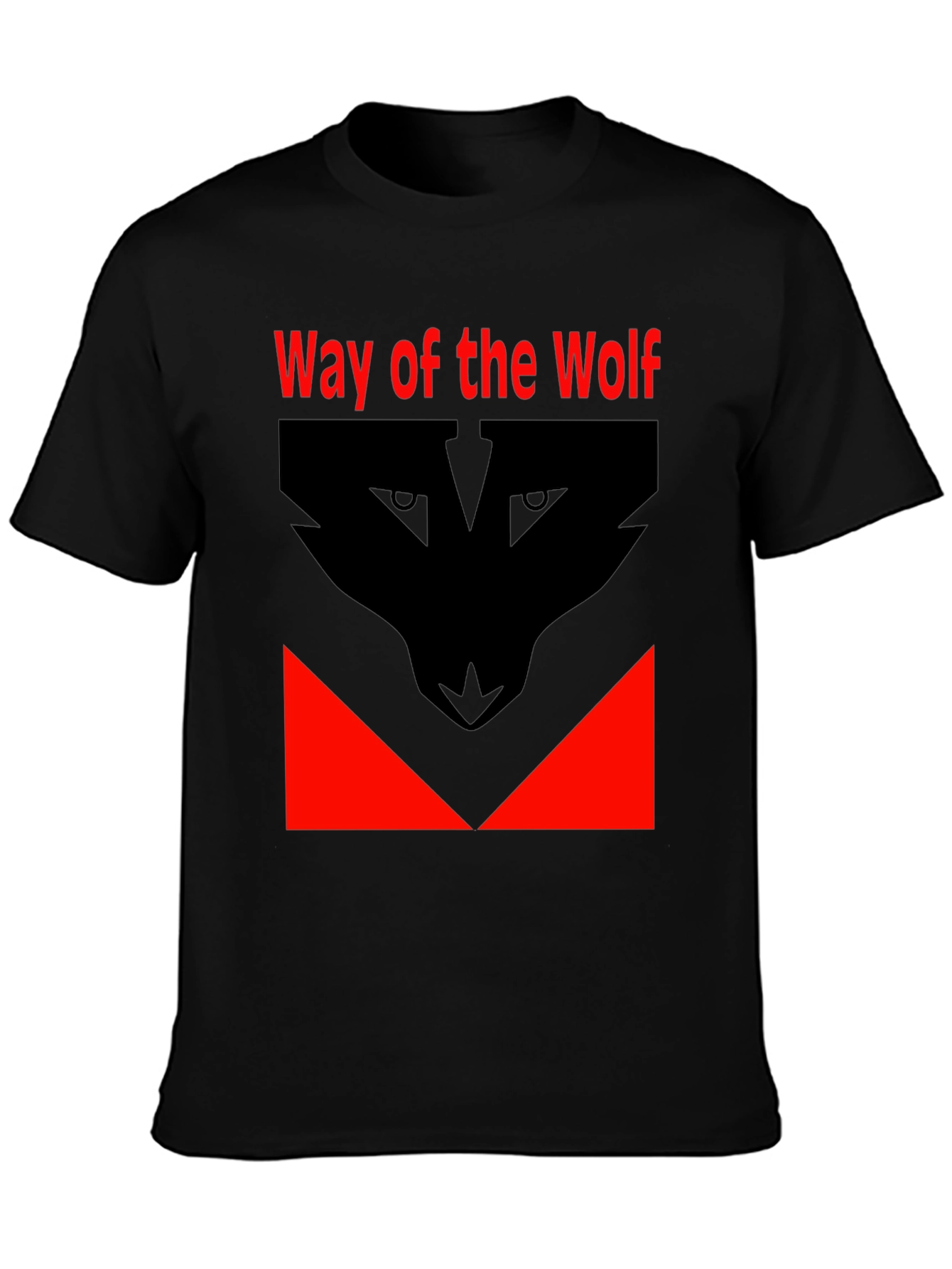Black Way of the Wolf Graphic Tee - Black T-Shirt view 3