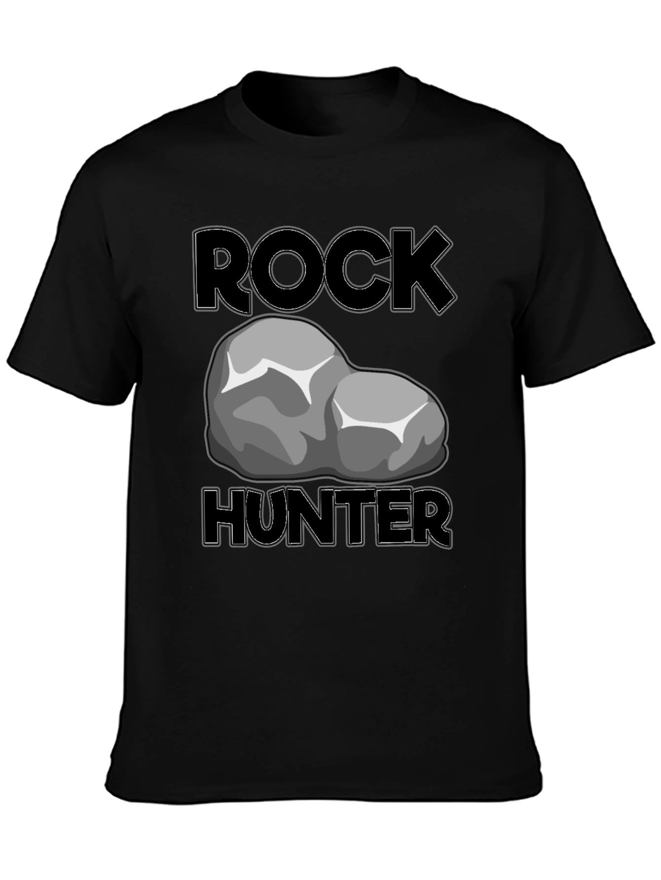 Black Rock Hunter T-Shirt - Geology Enthusiast Tee view 3