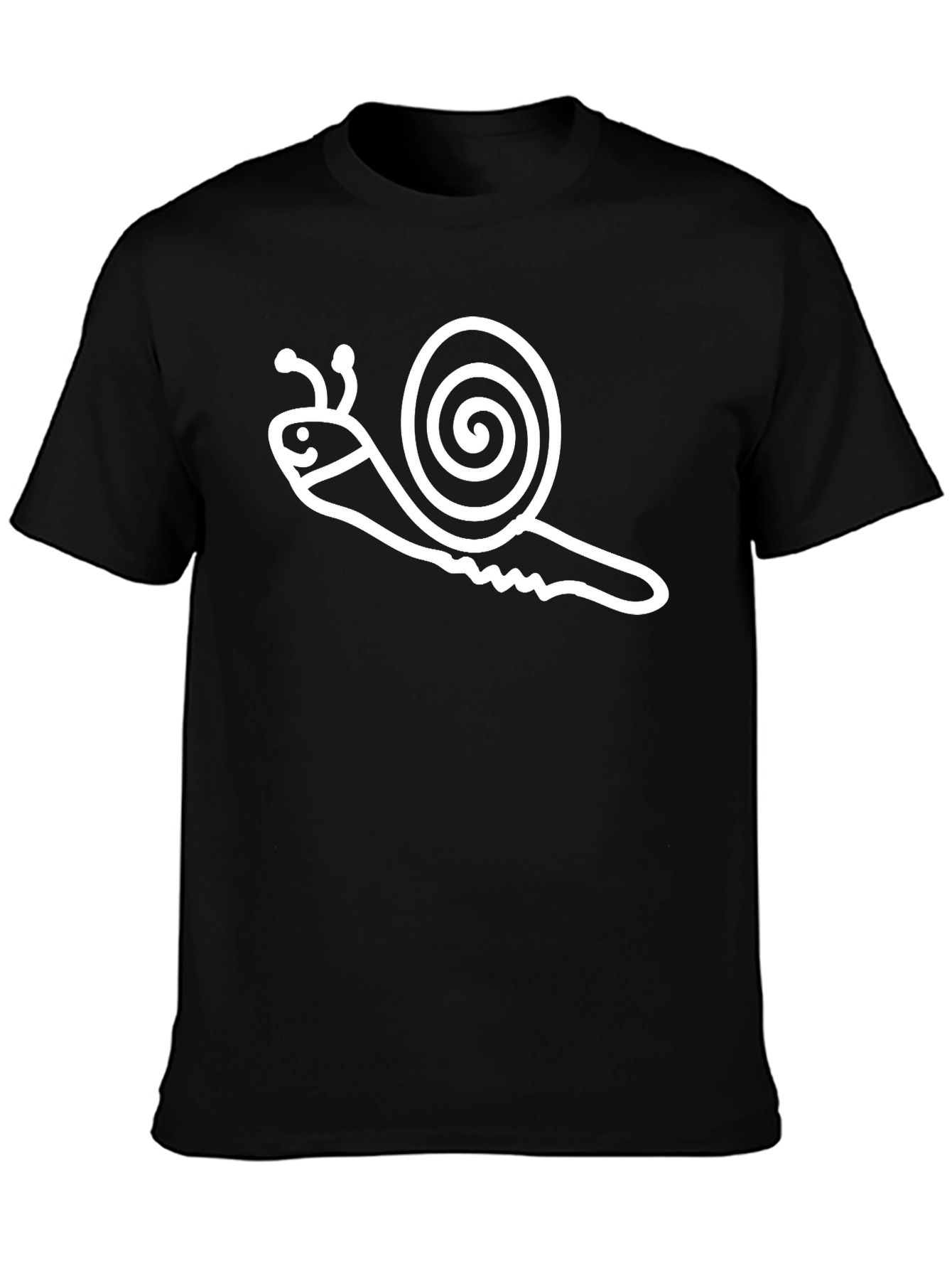Black Snail Graphic Tee - Fun & Unique Design view 3