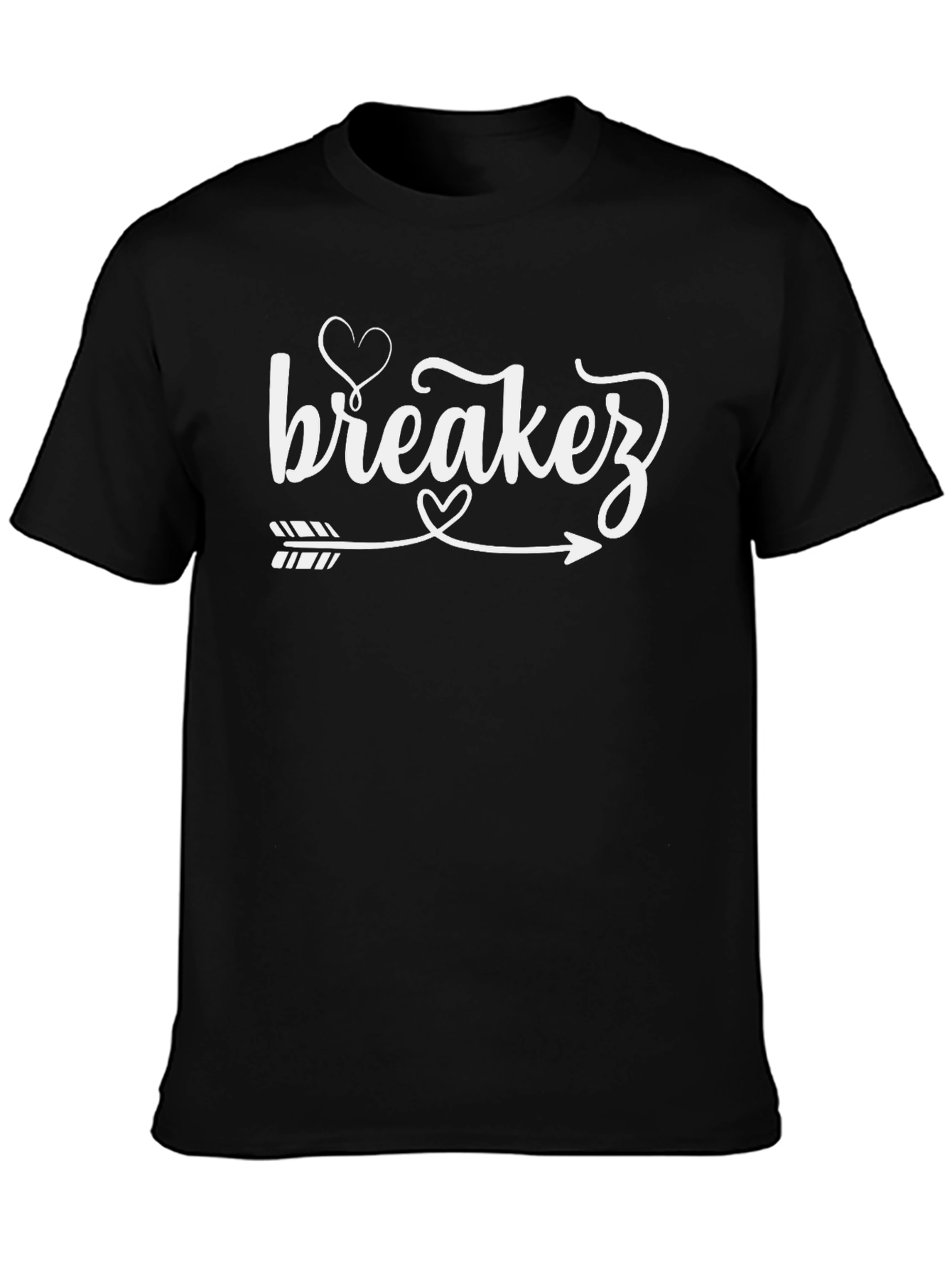 Black Breakerz Heart Arrow Graphic T-Shirt view 3
