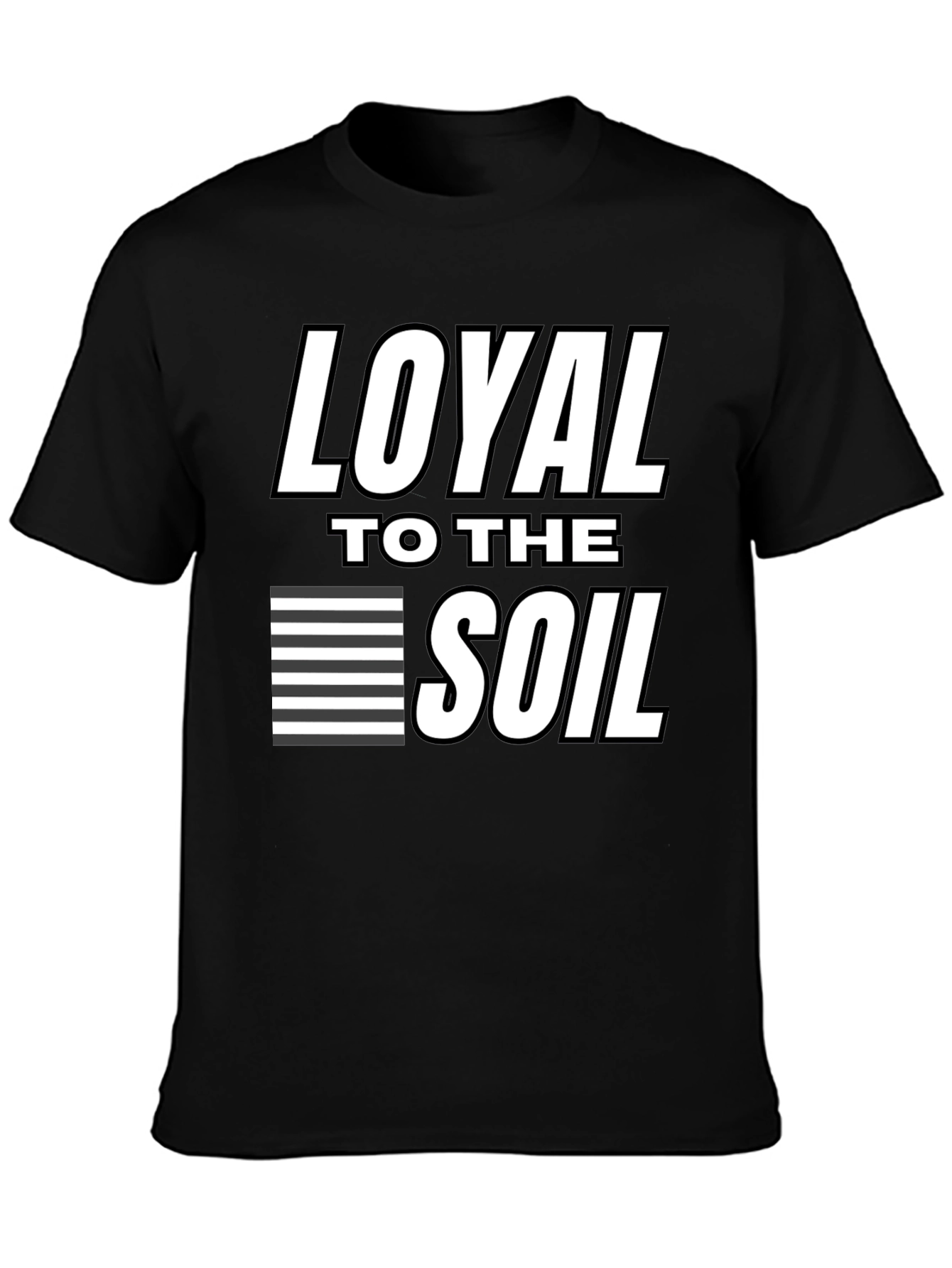 Black Loyal to the Soil Graphic Tee - Black view 3