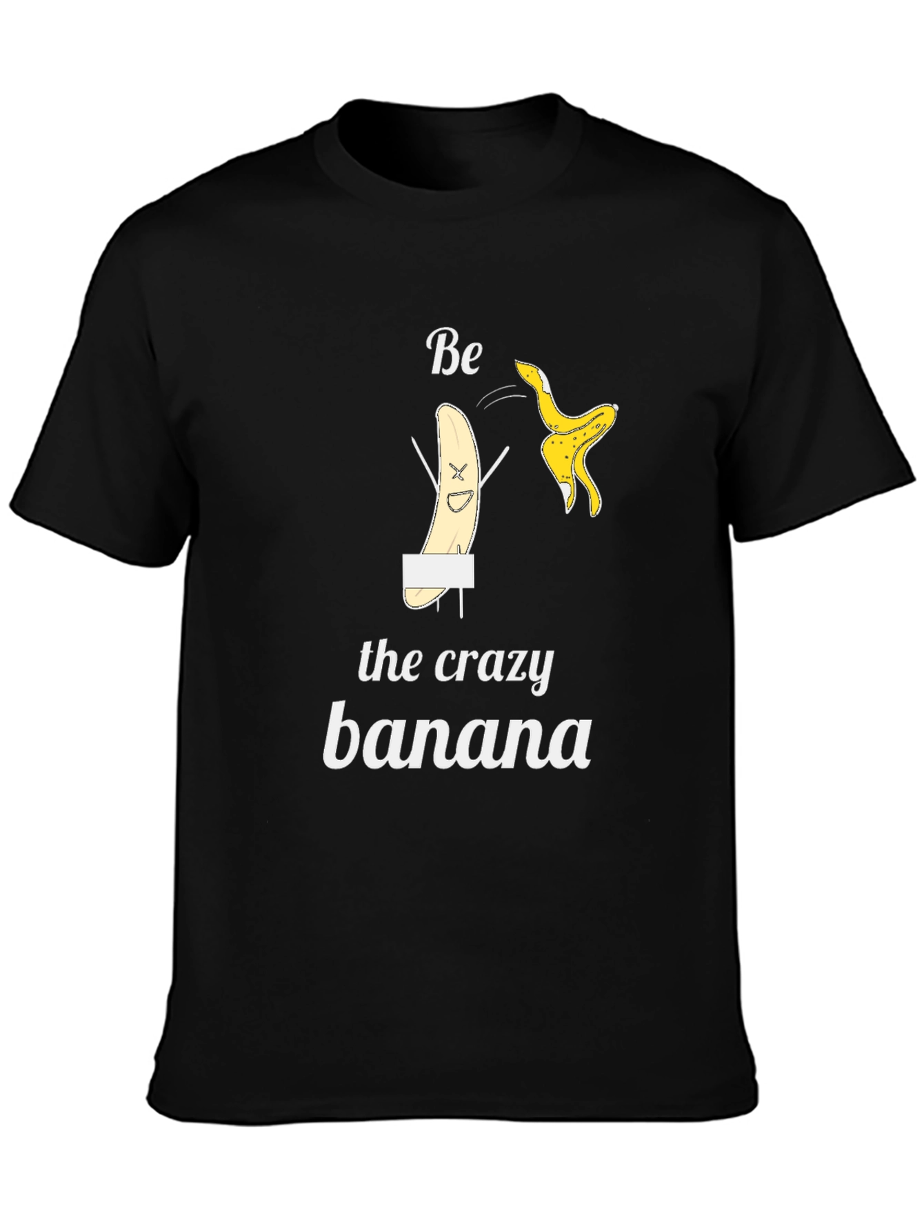 Black Crazy Banana Graphic T-Shirt - Peel Out! view 3