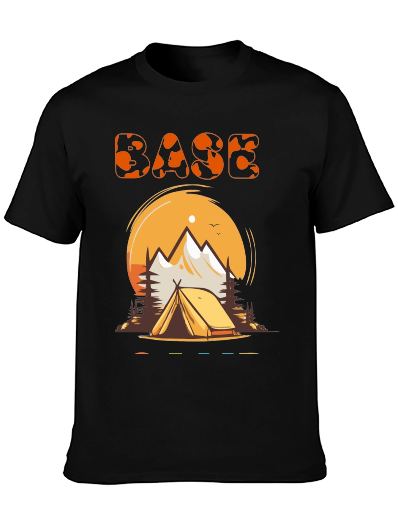 Black Base Camp Adventure T-Shirt view 3