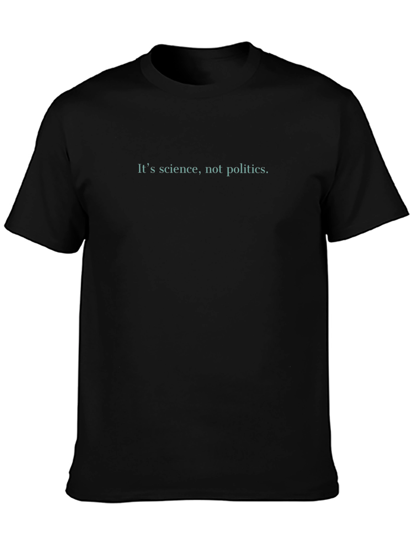 Black Science Over Politics Graphic Tee - Unisex Black T-Shirt view 3