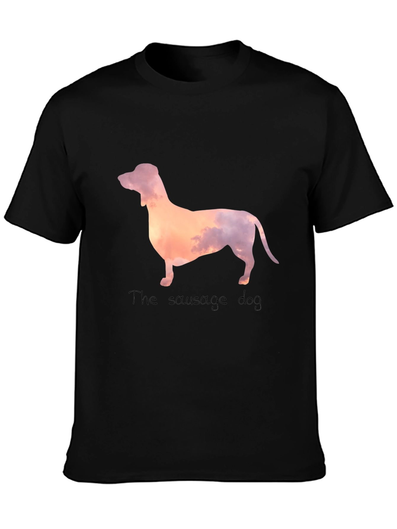 Black Sausage Dog Graphic Tee - Stylish & Unique Design view 3