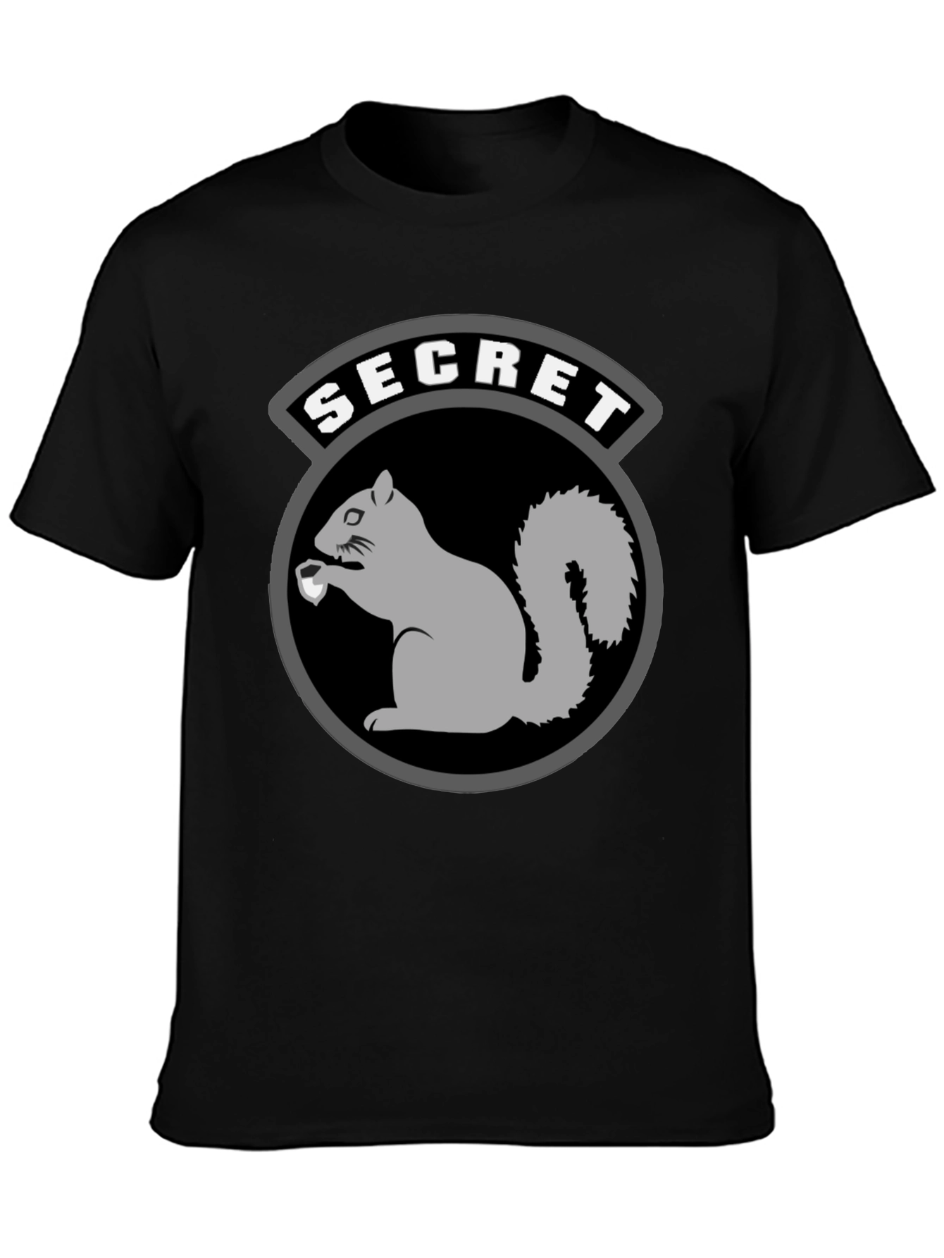 Black Secret Squirrel T-Shirt - Black Graphic Tee view 3