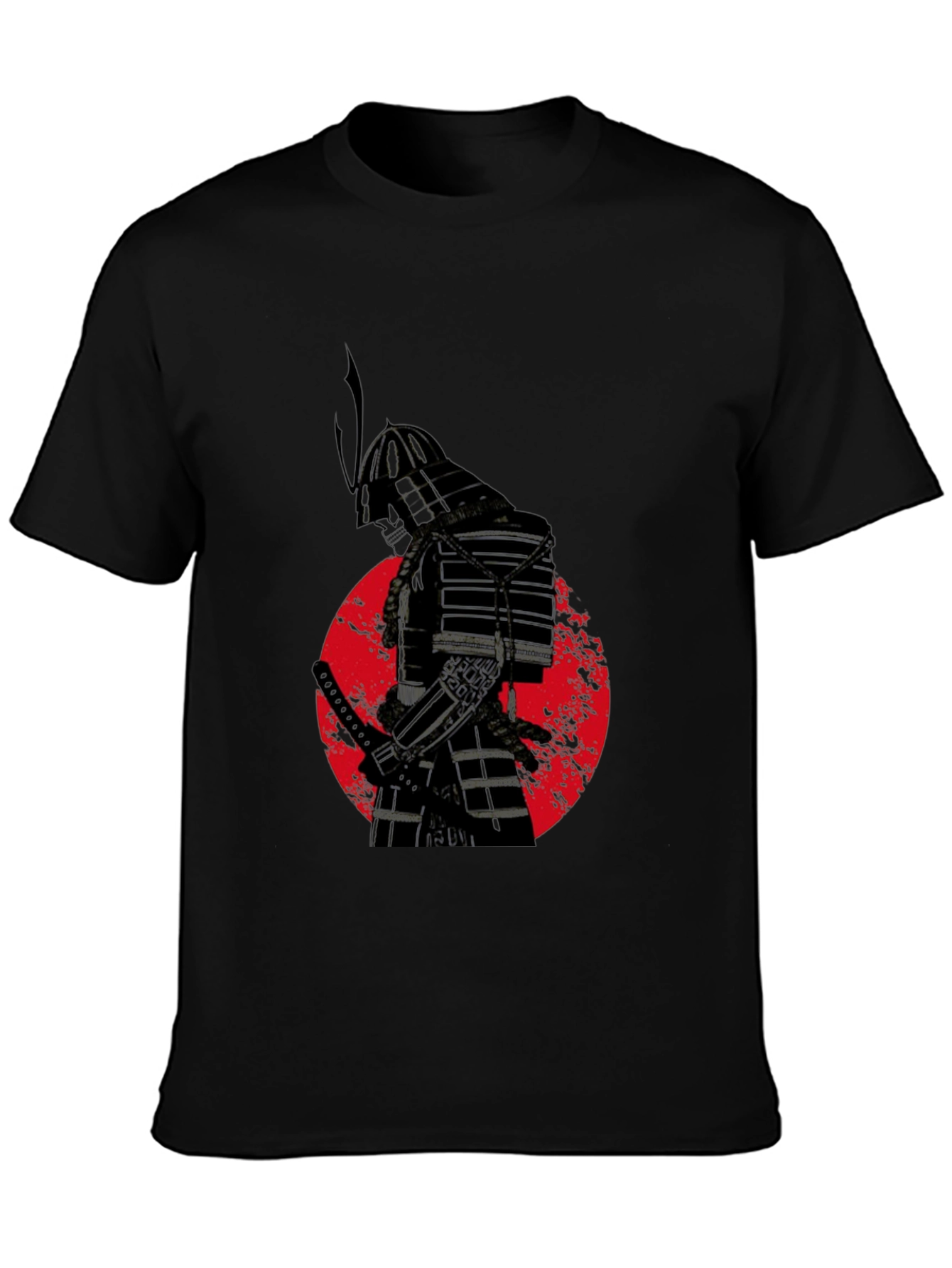 Black Samurai Warrior Graphic Tee view 3