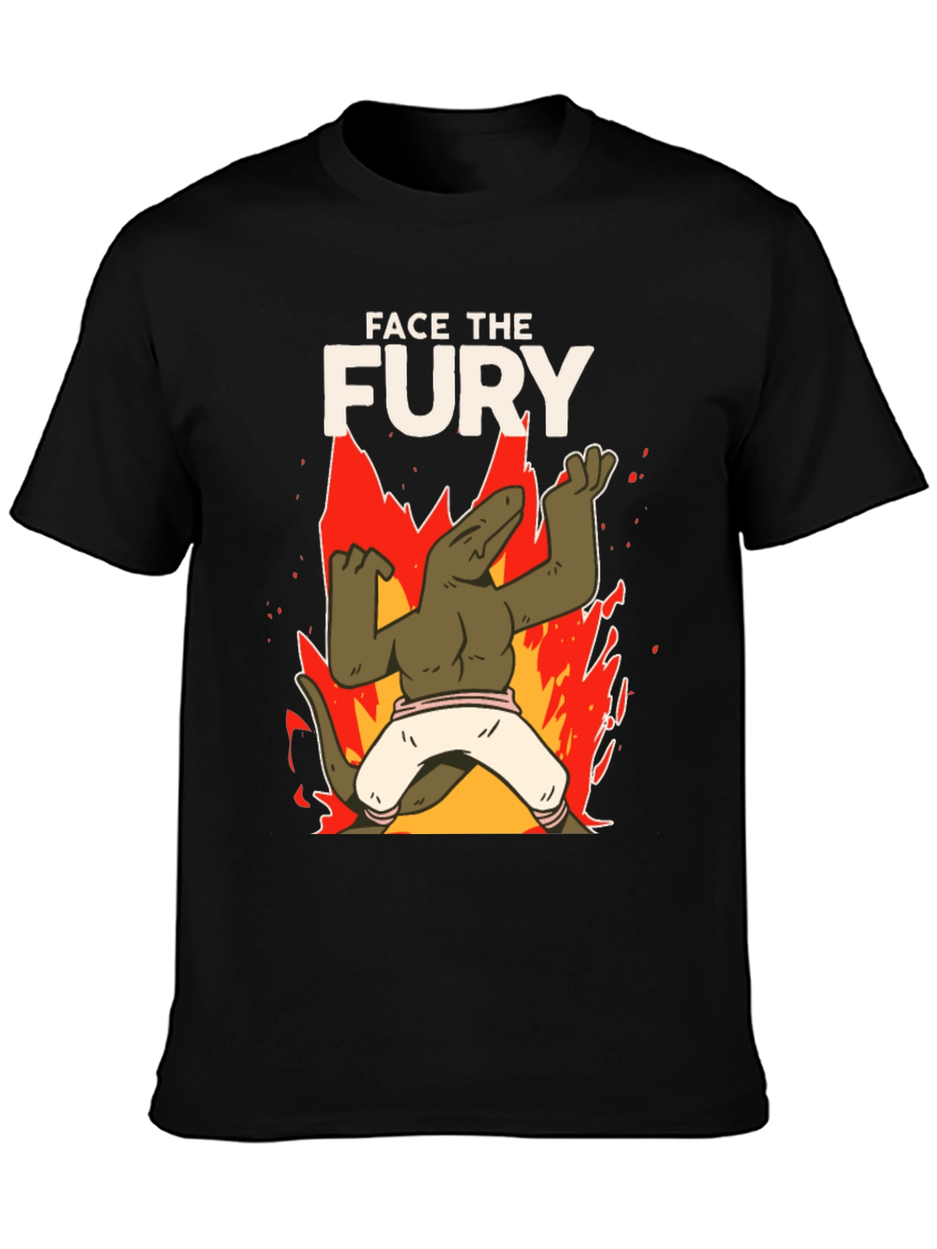 Black Face the Fury T-Shirt view 3