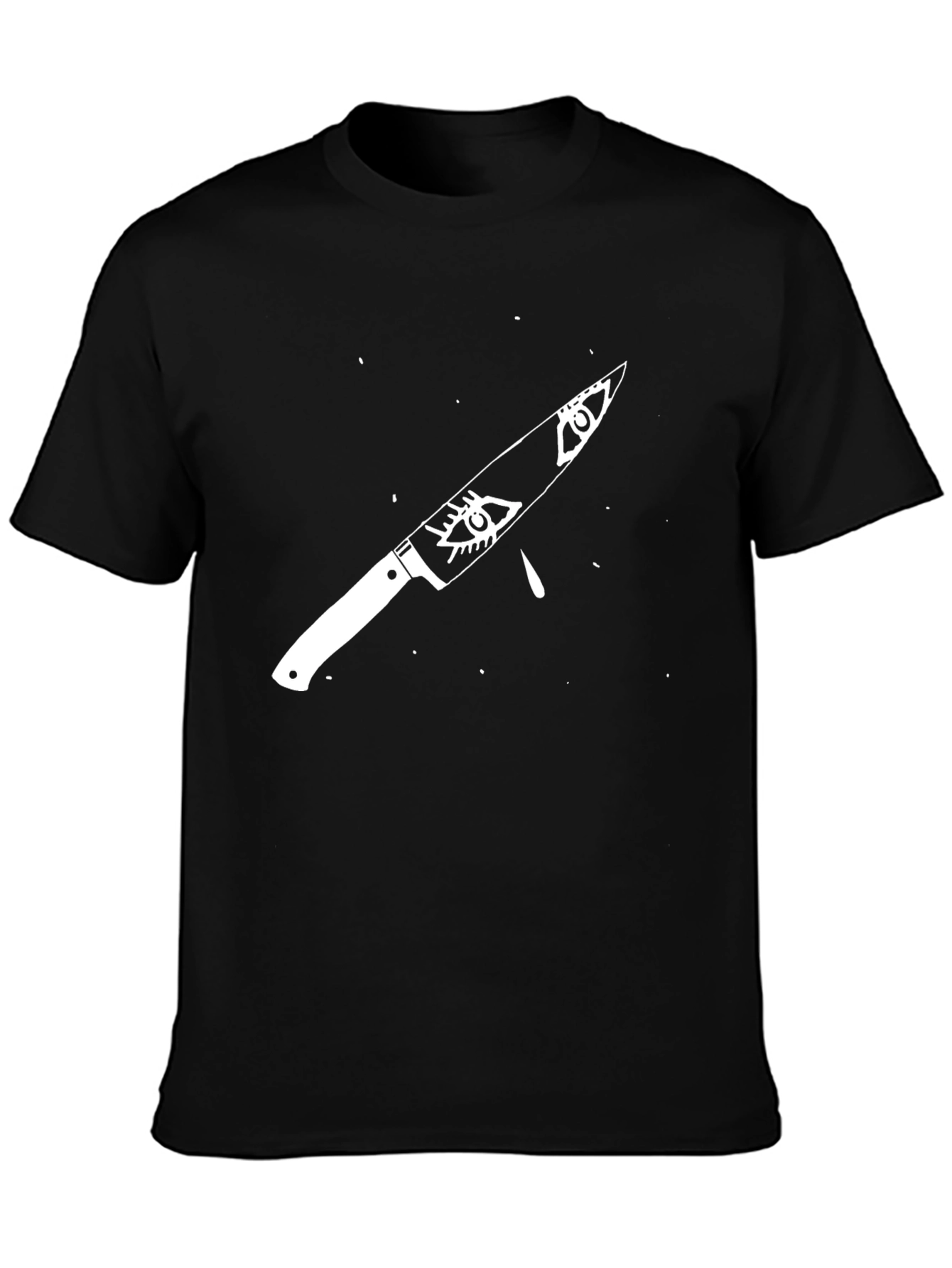 Black Eye Knife Graphic Tee - Edgy Streetwear view 3