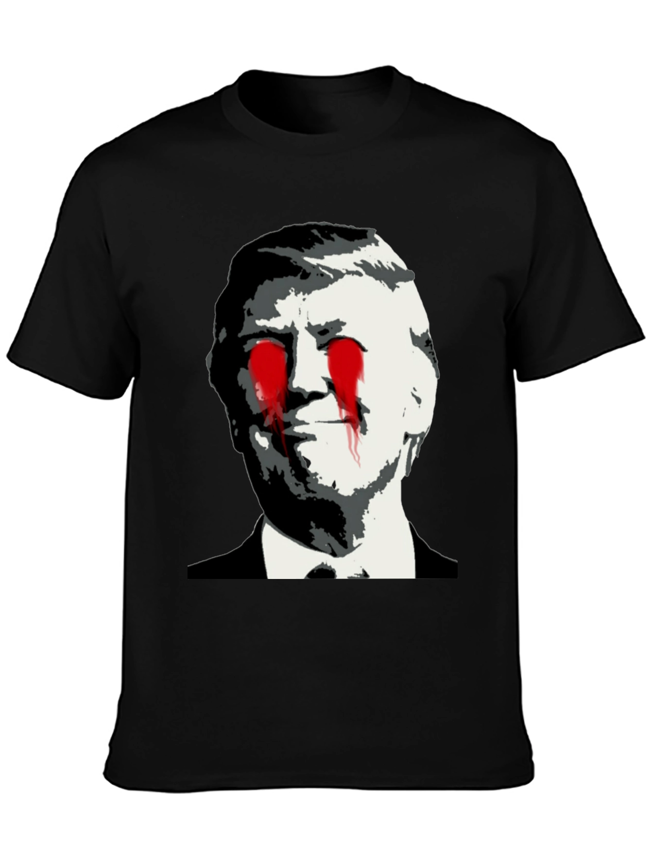 Black Political Statement T-Shirt - Graphic Design view 3