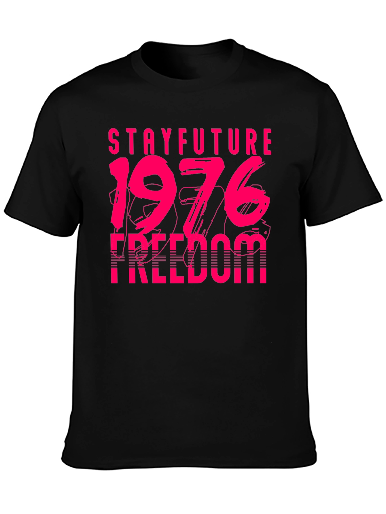 Black Stay Future 1976 Freedom Graphic Tee view 3