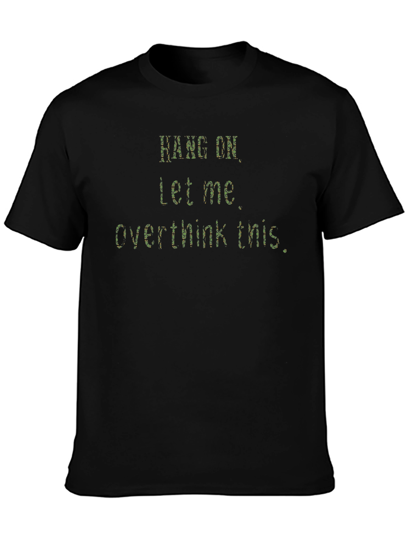 Black Overthink This T-Shirt, Black view 3