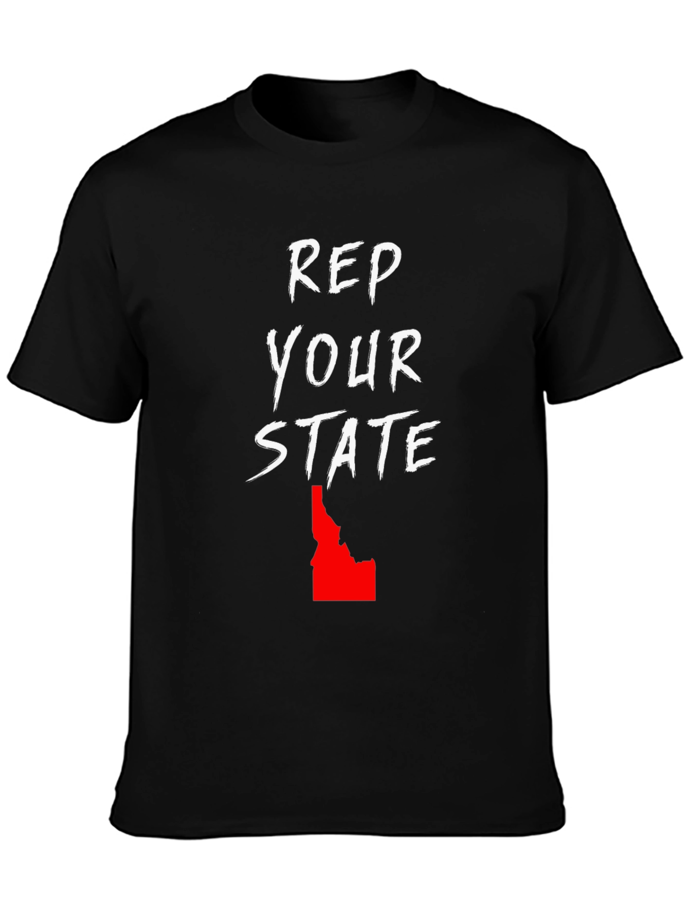 Black Rep Your State Graphic T-Shirt view 3