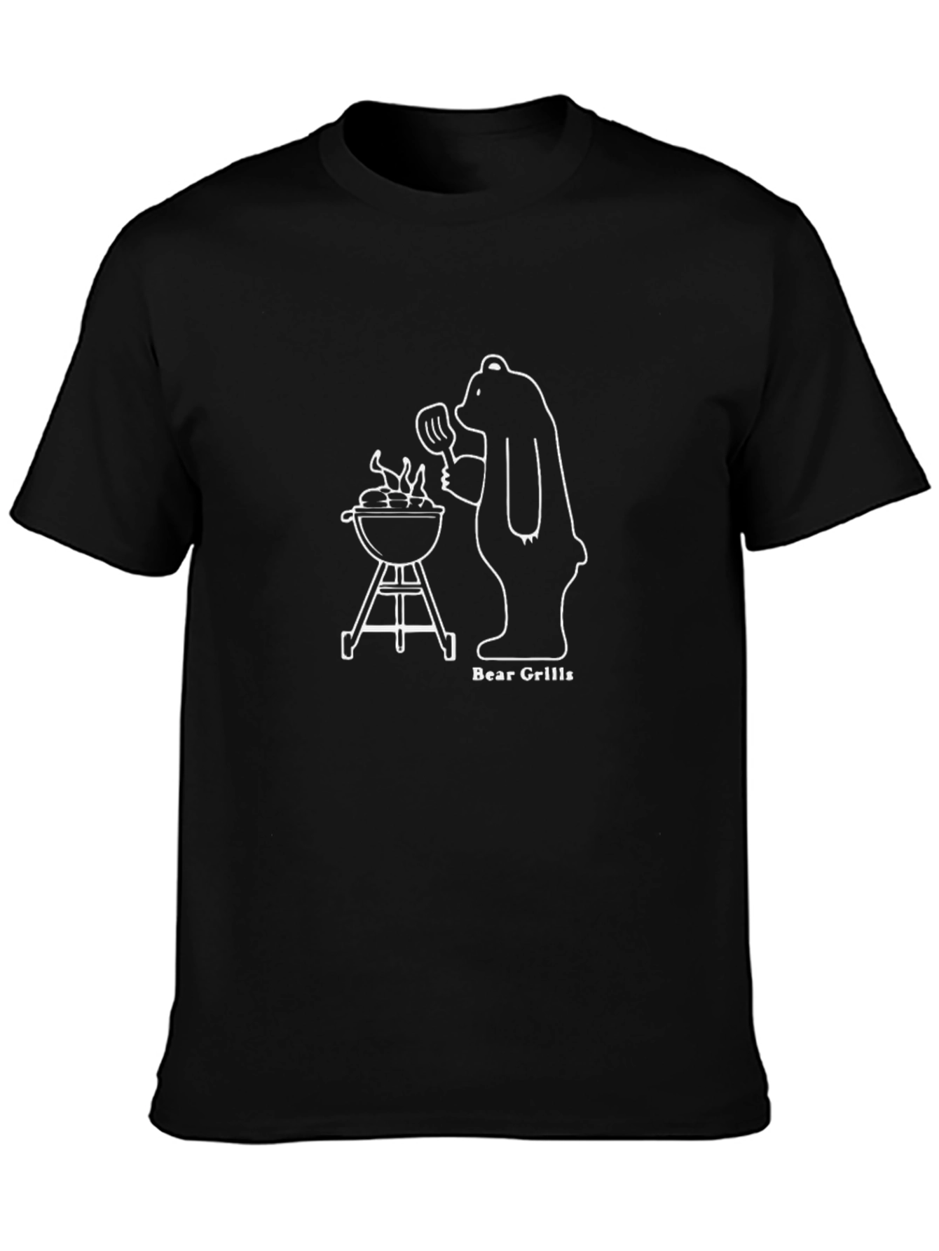 Black Bear Grills T-Shirt - BBQ Funny Tee view 3