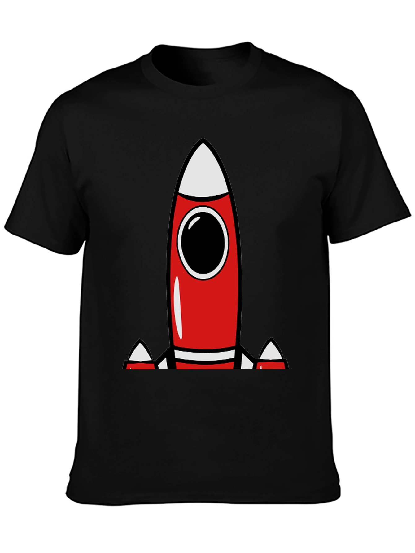 Black Rocket T-Shirt - Blast Off in Style! view 3