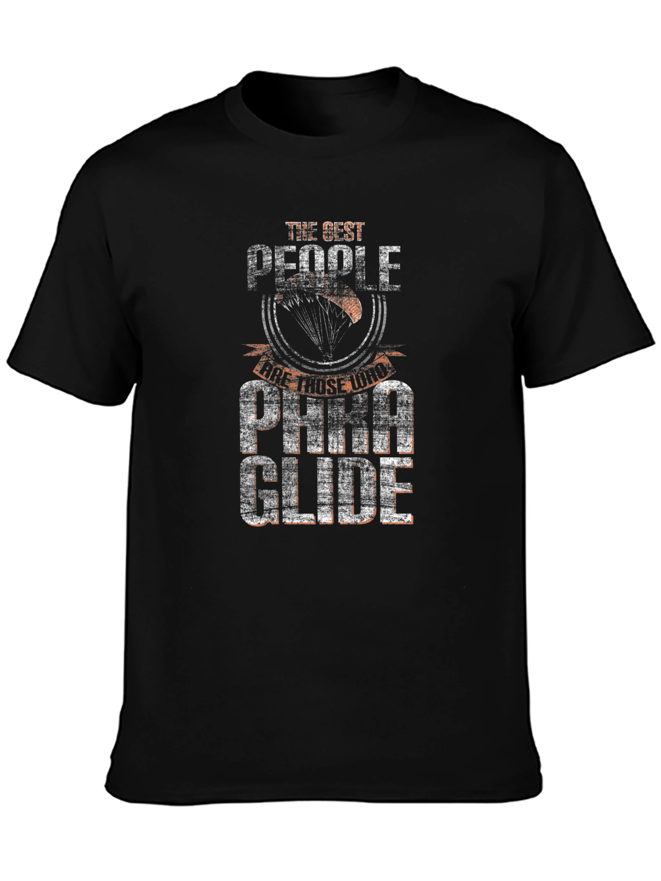 Black Paraglide T-Shirt - Best People Design view 3