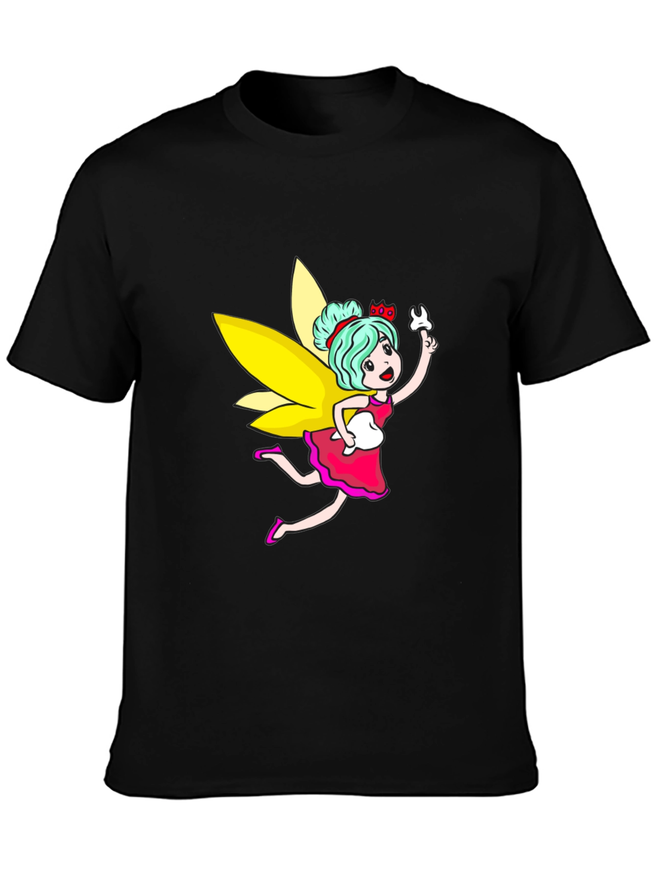 Black Tooth Fairy Graphic Black T-Shirt view 3