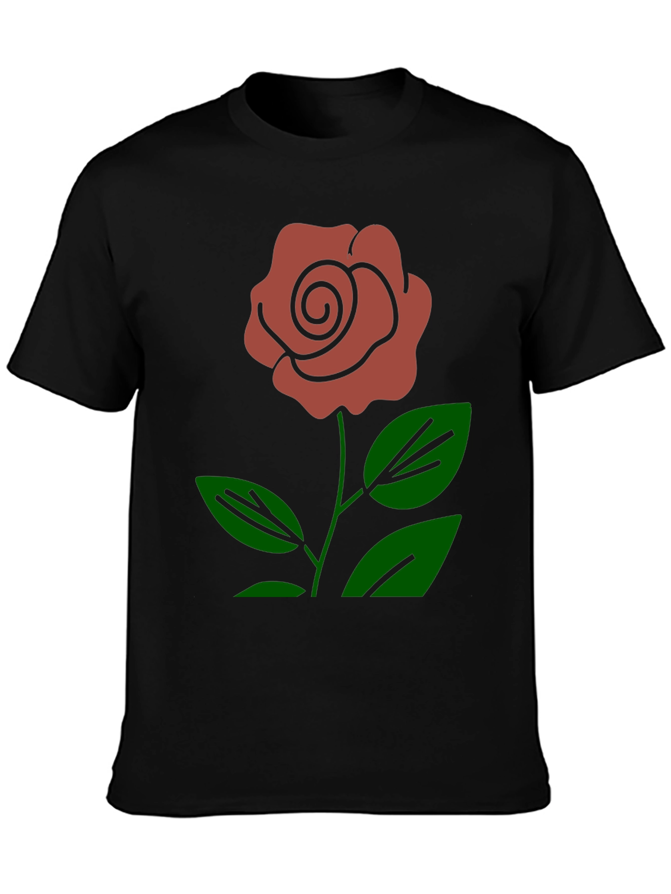Black Rose Graphic Print T-Shirt view 3