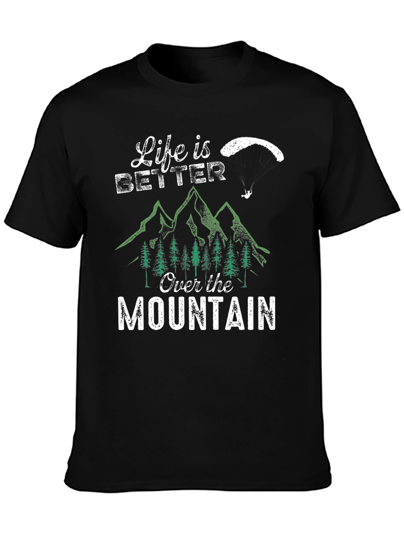 Black Life is Better Over the Mountain Graphic T-Shirt view 3