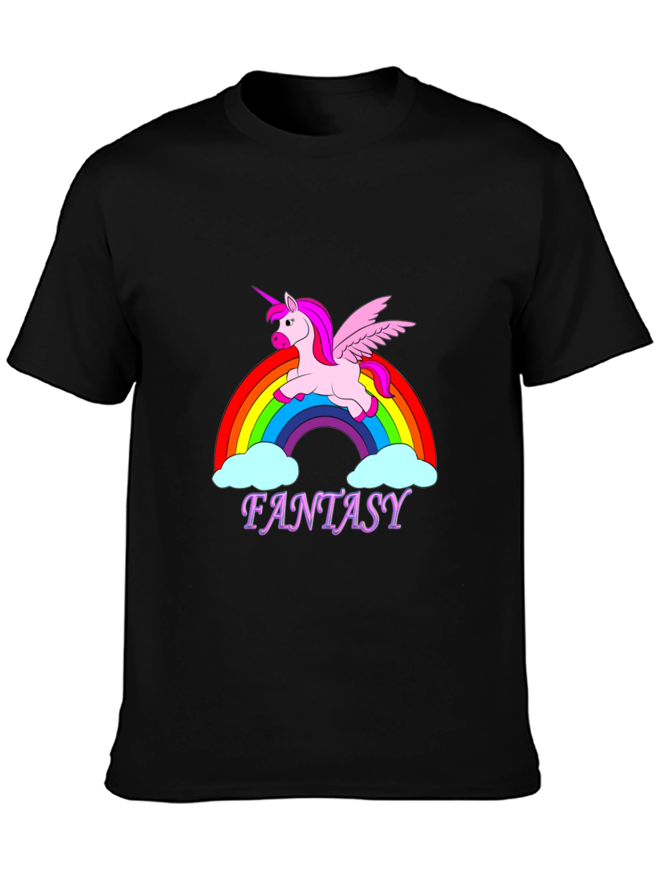 Unicorn Fantasy Rainbow Graphic T-Shirt - 3