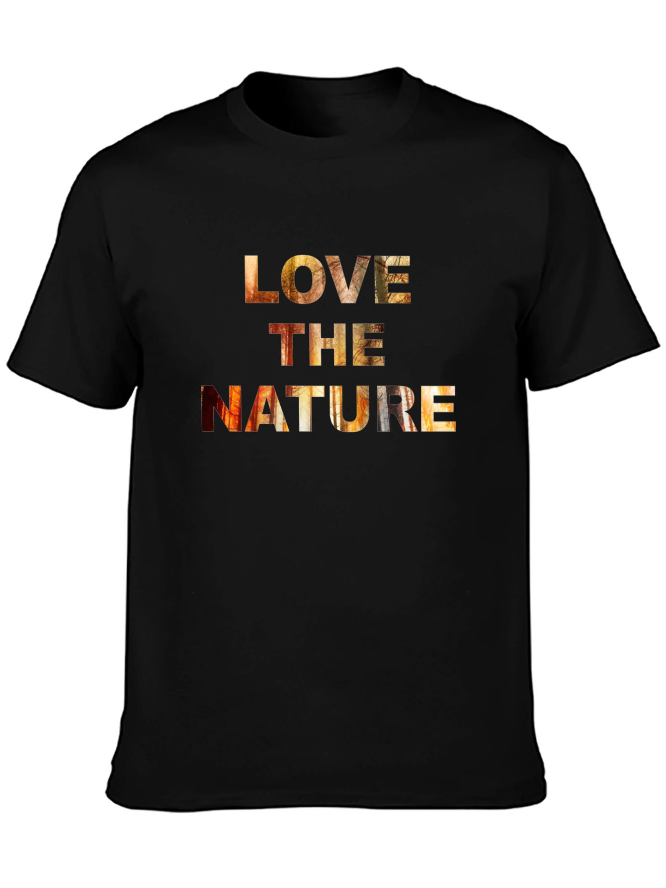 Black Love the Nature Black Graphic Tee view 3