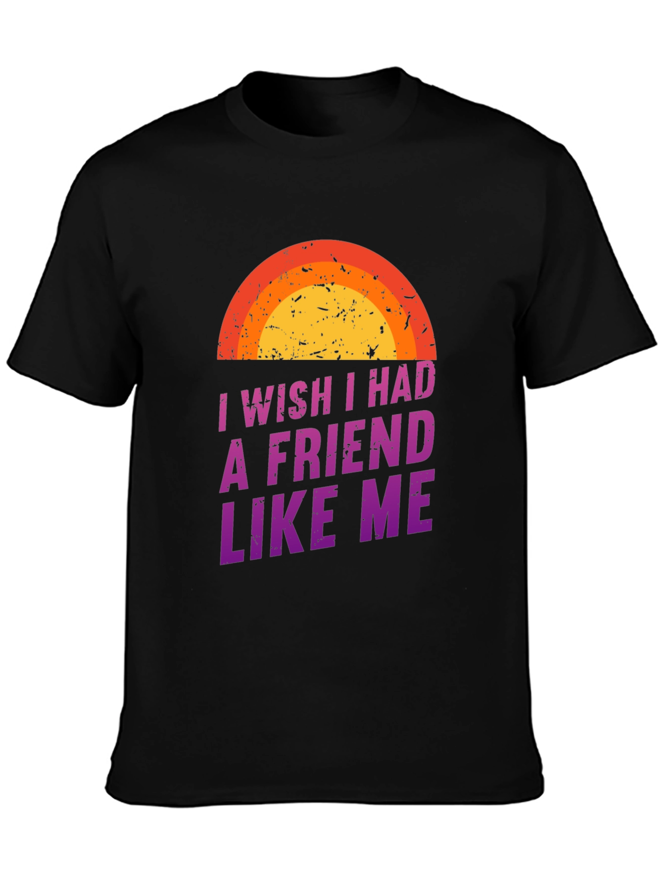 Black I Wish I Had A Friend Like Me Graphic Tee view 3
