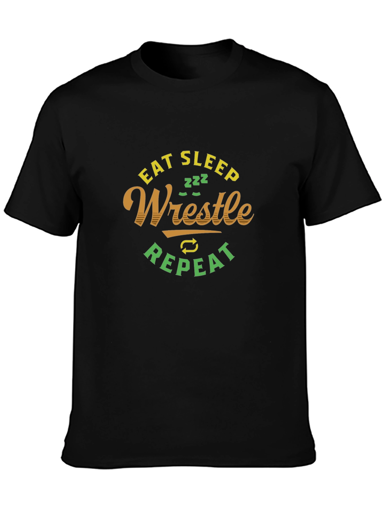 Eat Sleep Wrestle Repeat T-Shirt - 3