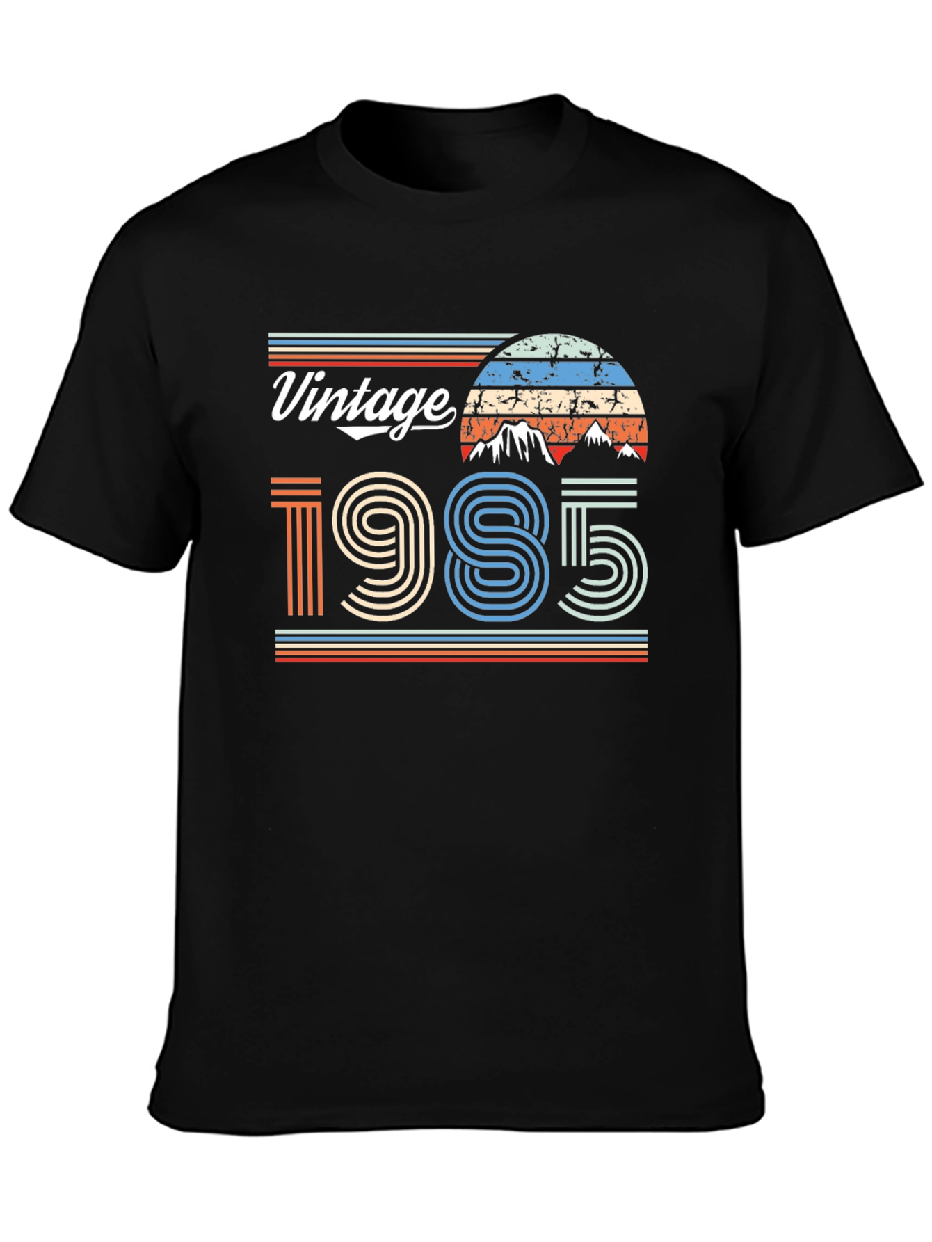 Black Vintage 1985 Graphic T-Shirt view 3
